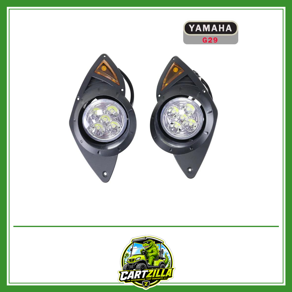 1 pair Golf Cart LED Headlights For YAMAHA G29 Golf Cart-LED Headlight-Cartzilla LLC