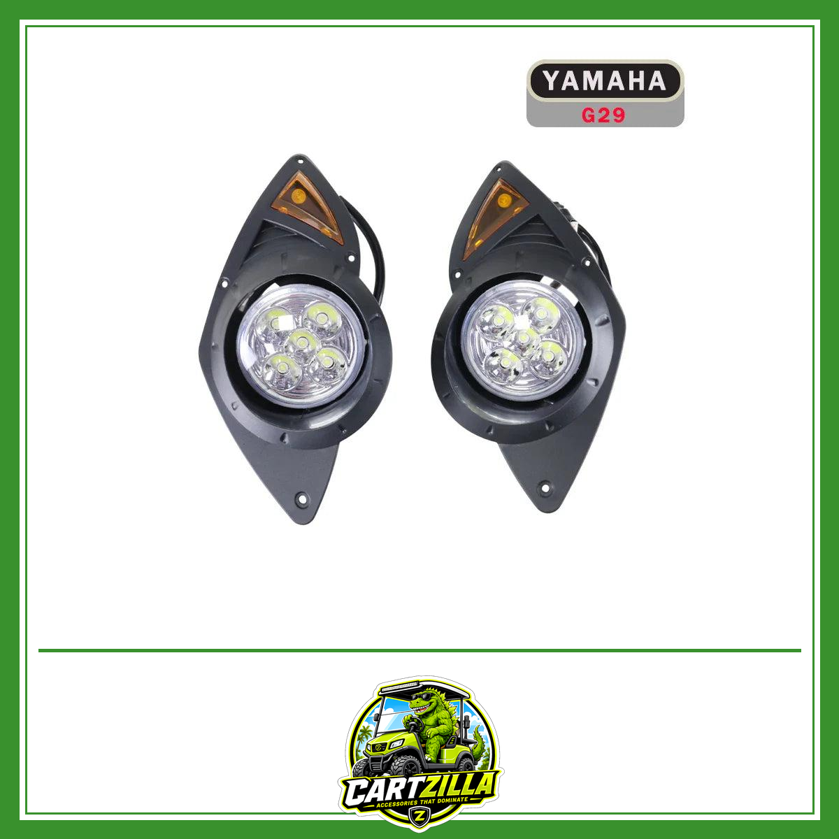 1 pair Golf Cart LED Headlights For YAMAHA G29 Golf Cart-LED Headlight-Cartzilla LLC