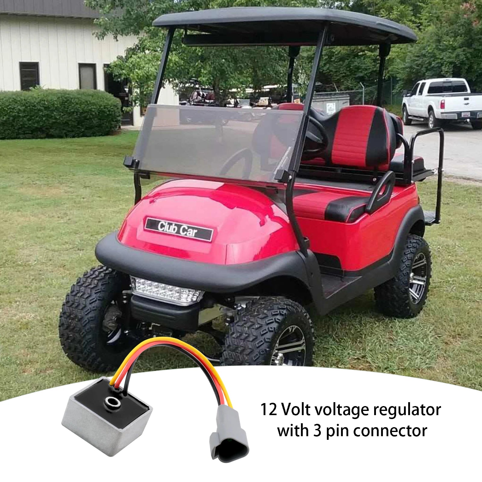 12V Voltage Regulator | Club Car | 12V-Cartzilla Golf Cart Parts &amp; Accessories