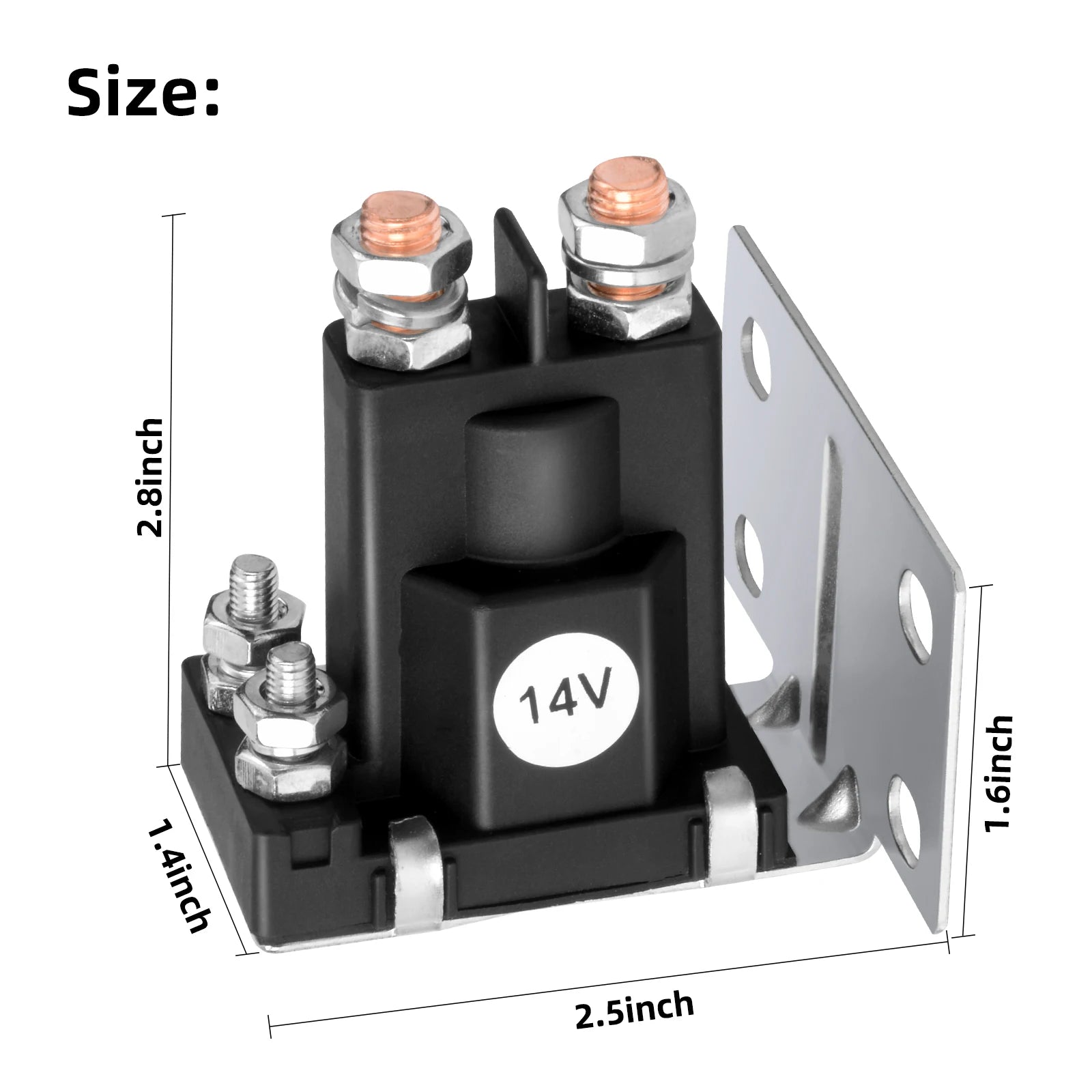 14V 200A 4 Terminal Solenoid | EZGO | 14V200A-Cartzilla Golf Cart Parts &amp; Accessories