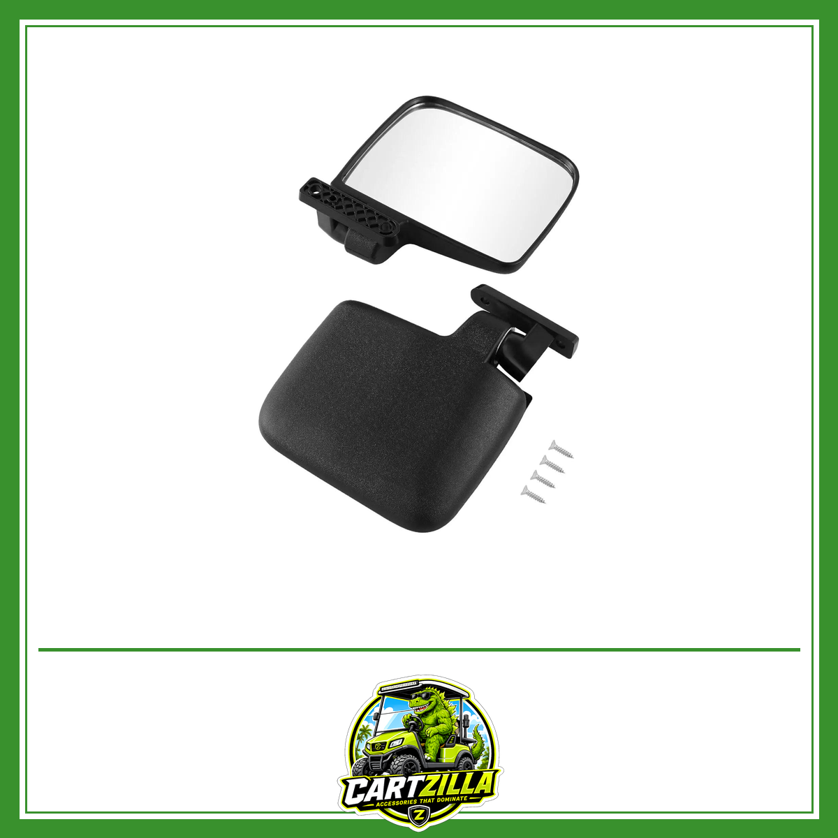 2Pcs Golf Carts Side Mirrors for Ezgo Professional Easy to Install Repair Parts Direct Replaces Golf Carts Rearview Mirror-Golf Cart Mirrors-Cartzilla LLC