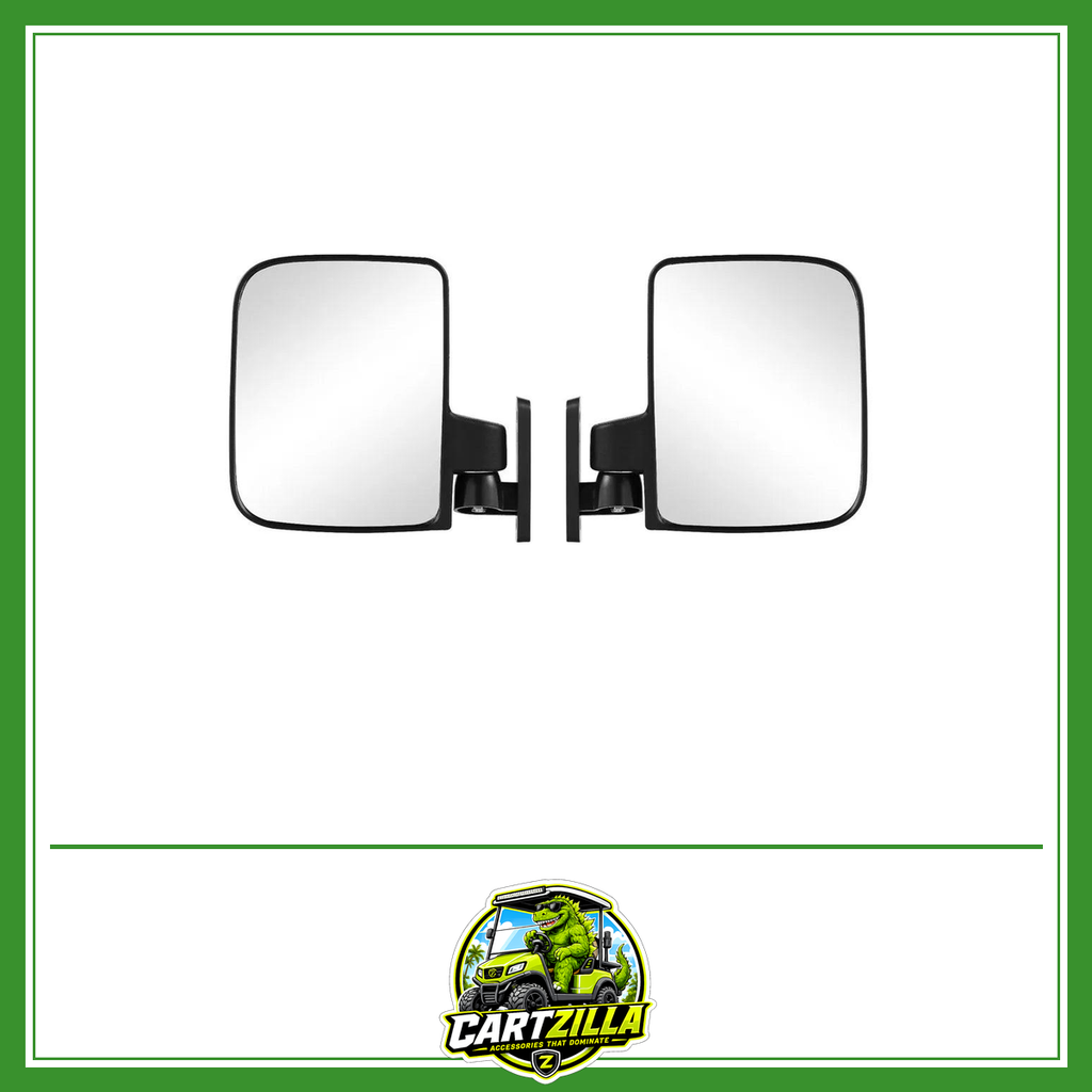2pcs Universal Golf Car Side Mirror Rear View Mirror Golf Cart Mirrors for EzGo Club Car Yamaha Moveland RHOX Style Accessories-Golf Cart Mirrors-Cartzilla LLC