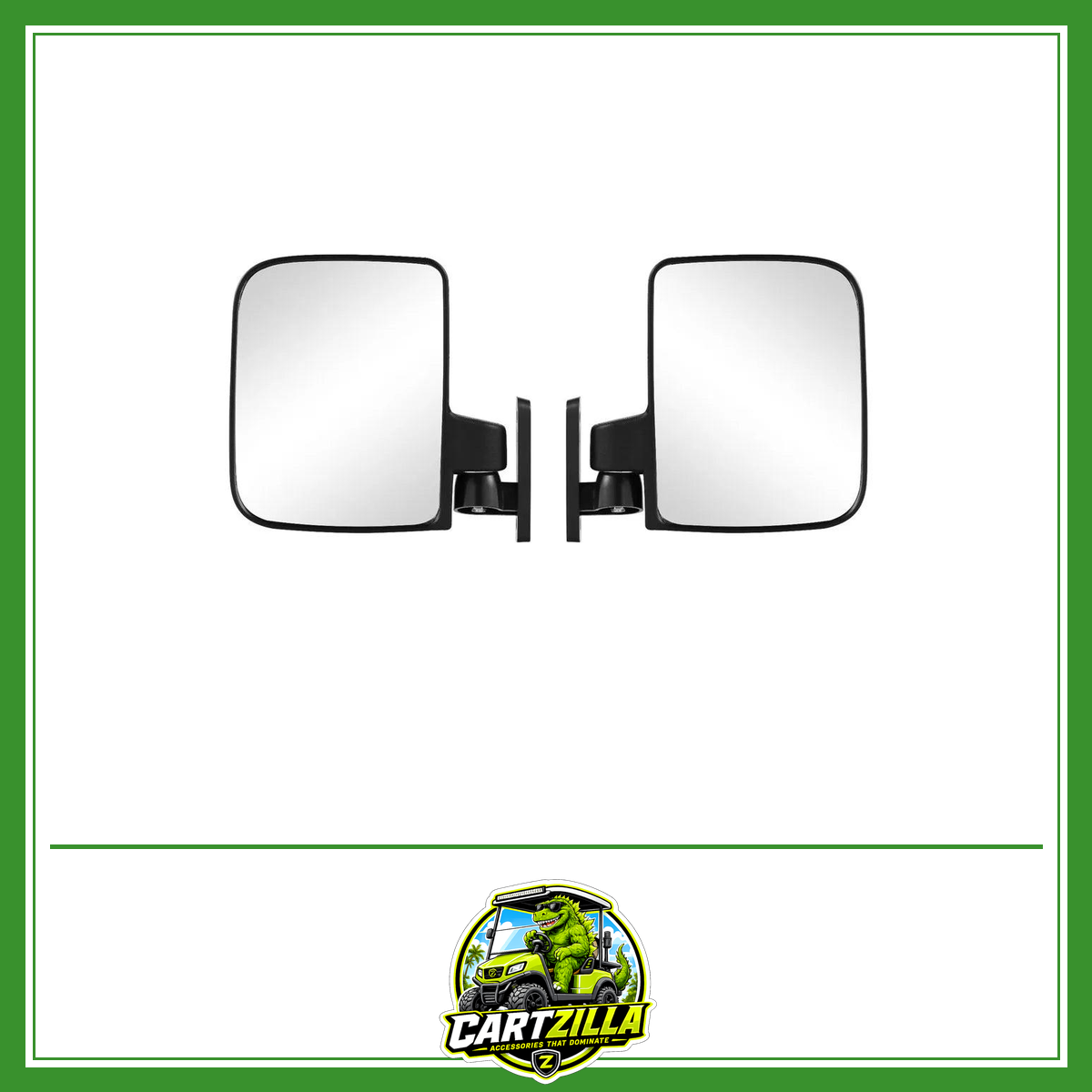2pcs Universal Golf Car Side Mirror Rear View Mirror Golf Cart Mirrors for EzGo Club Car Yamaha Moveland RHOX Style Accessories-Golf Cart Mirrors-Cartzilla LLC