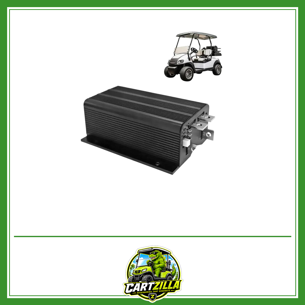 36V 400A Golf Cart Motor Controller for EZGO & Club Car DS (1976–1995) – Curtis 1205-117 (0-5k)-Cartzilla LLC