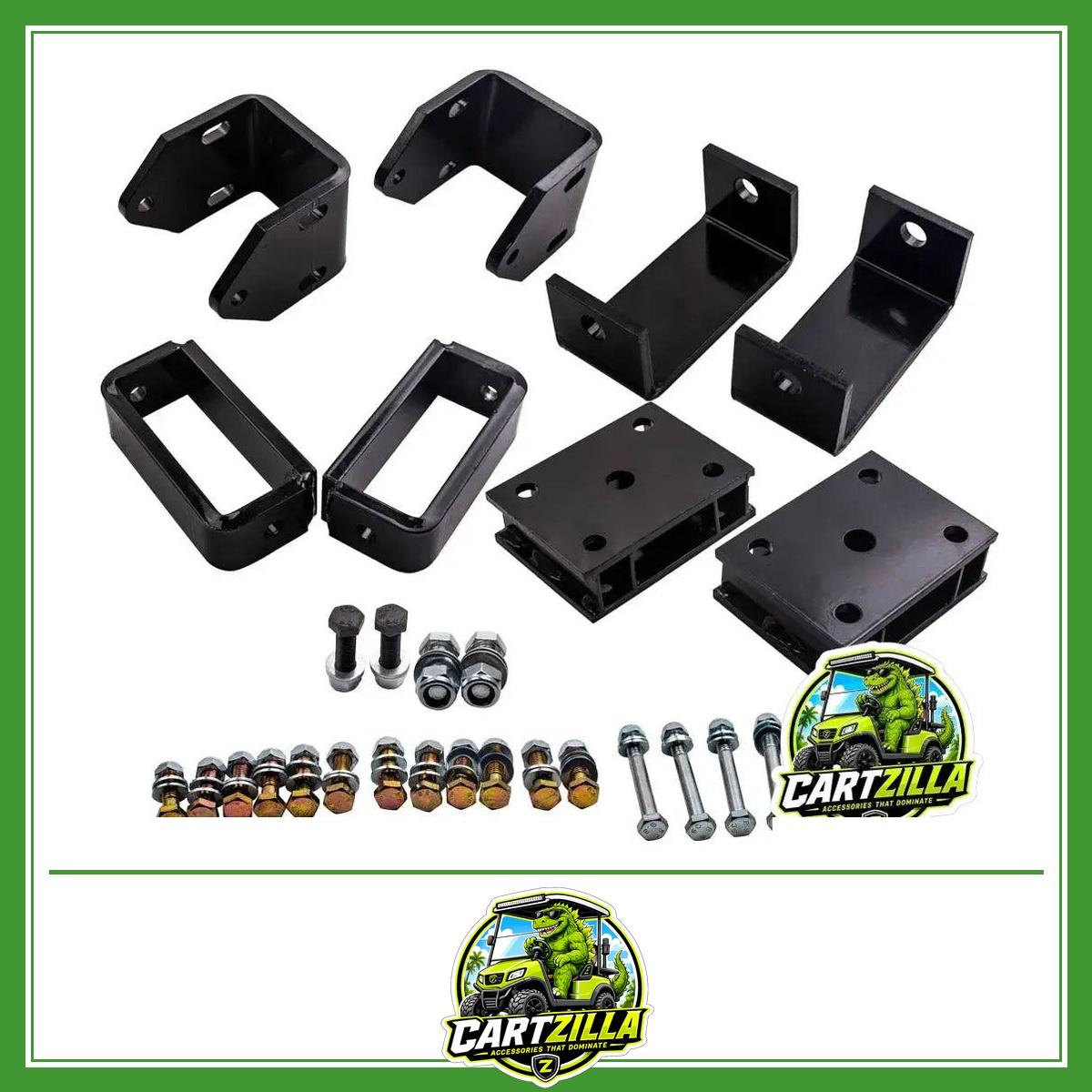4" Block Lift Kit for EZGO TXT Medalist Gas 1994.5–2001.5-Lift Kits & Suspension-Cartzilla LLC
