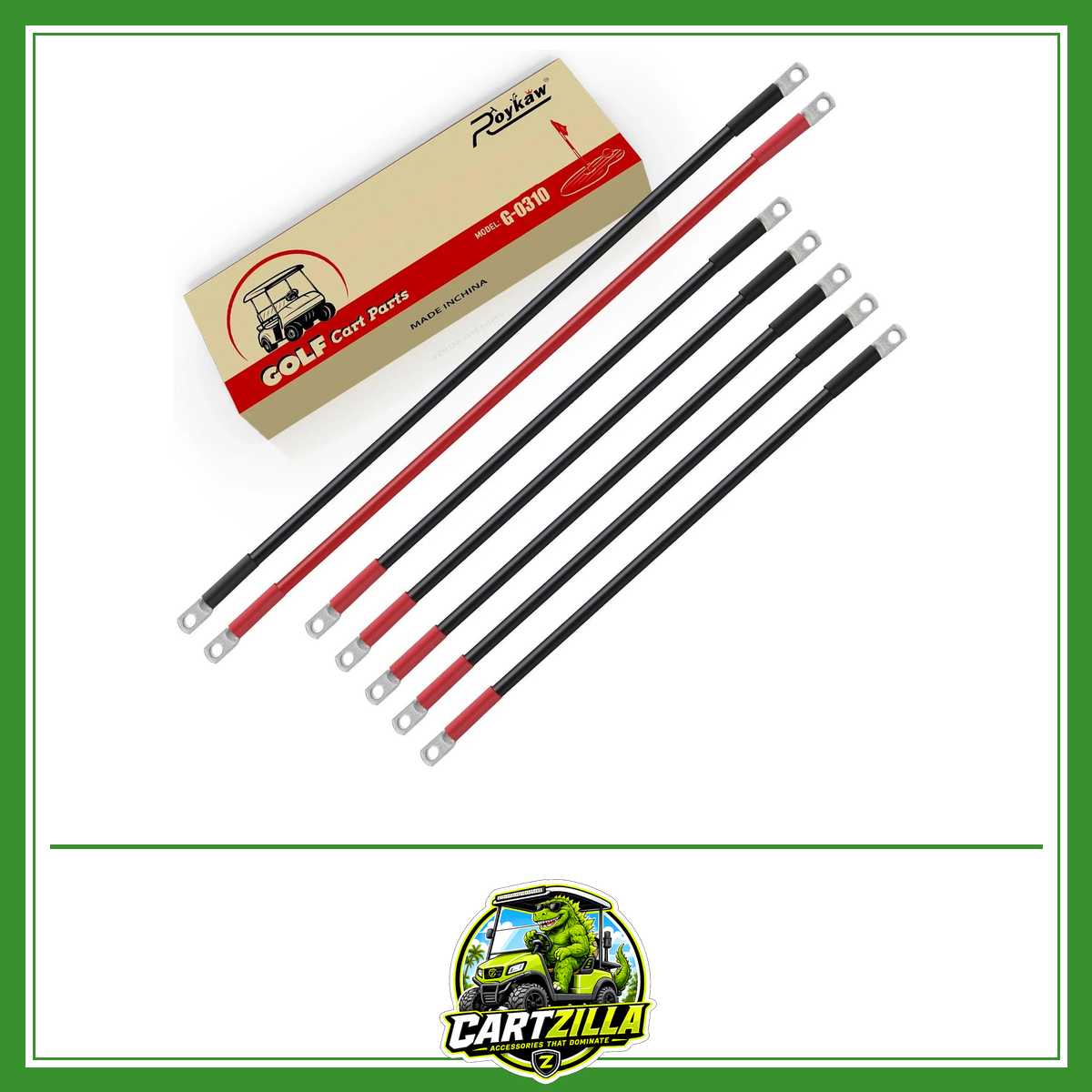 4 Gauge Golf Cart Battery Cables for EZGO TXT 36/48V-Cartzilla LLC