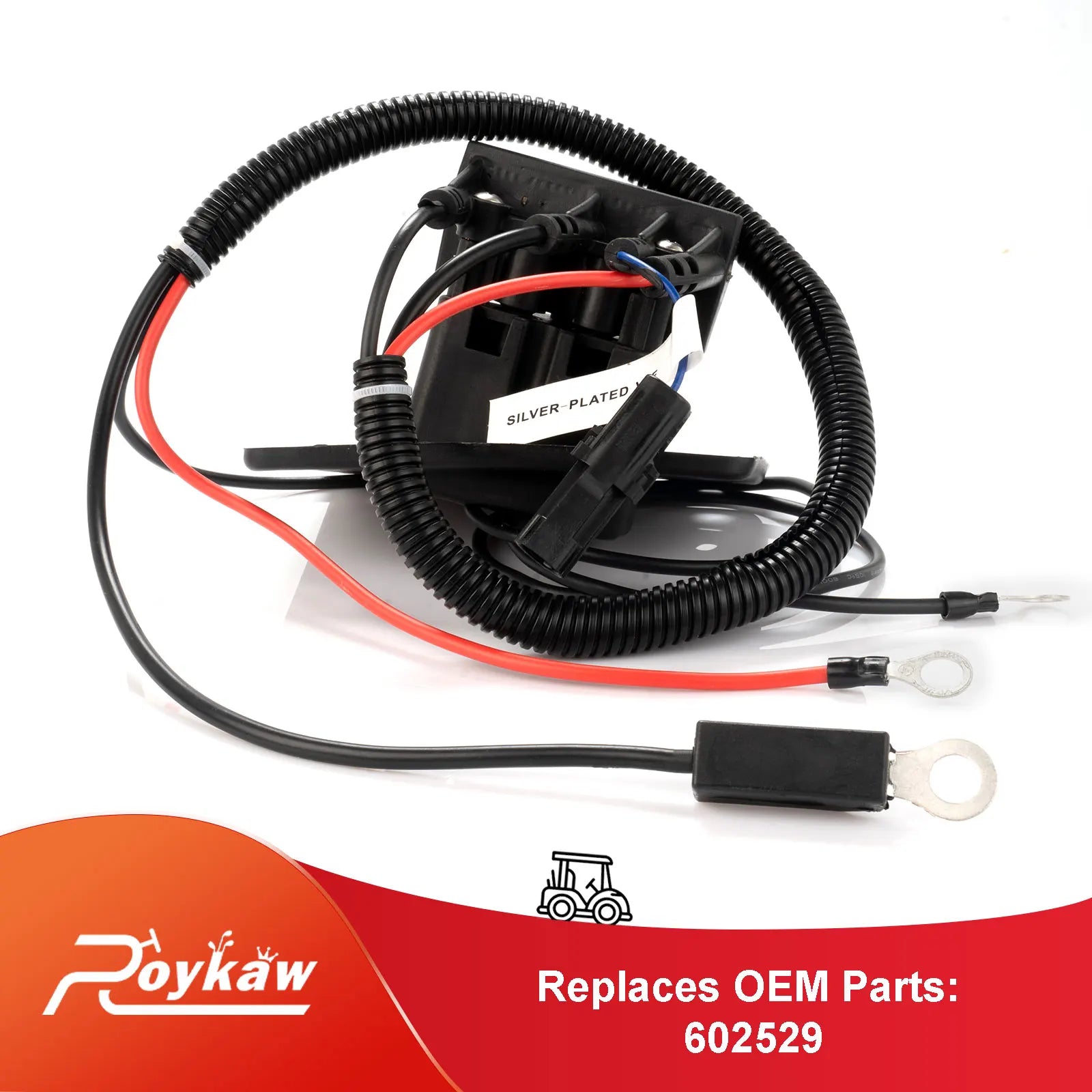 48 V Charger Receptacle Delta-Q Charger Socket w/Wires | EZGO-Cartzilla Golf Cart Parts &amp; Accessories