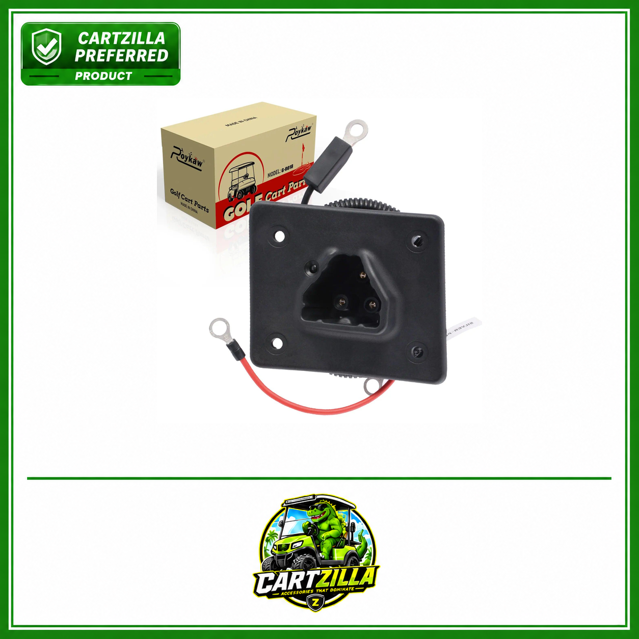 48 V Charger Receptacle Delta-Q Charger Socket w/Wires | EZGO-Cartzilla Golf Cart Parts &amp; Accessories