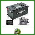 48V 150Ah Lithium Golf Cart Battery Built-in 200A BMS 6000+ Cycles Max. 10.24kW, Support Touch Monitor & Mobile APP-Cartzilla LLC