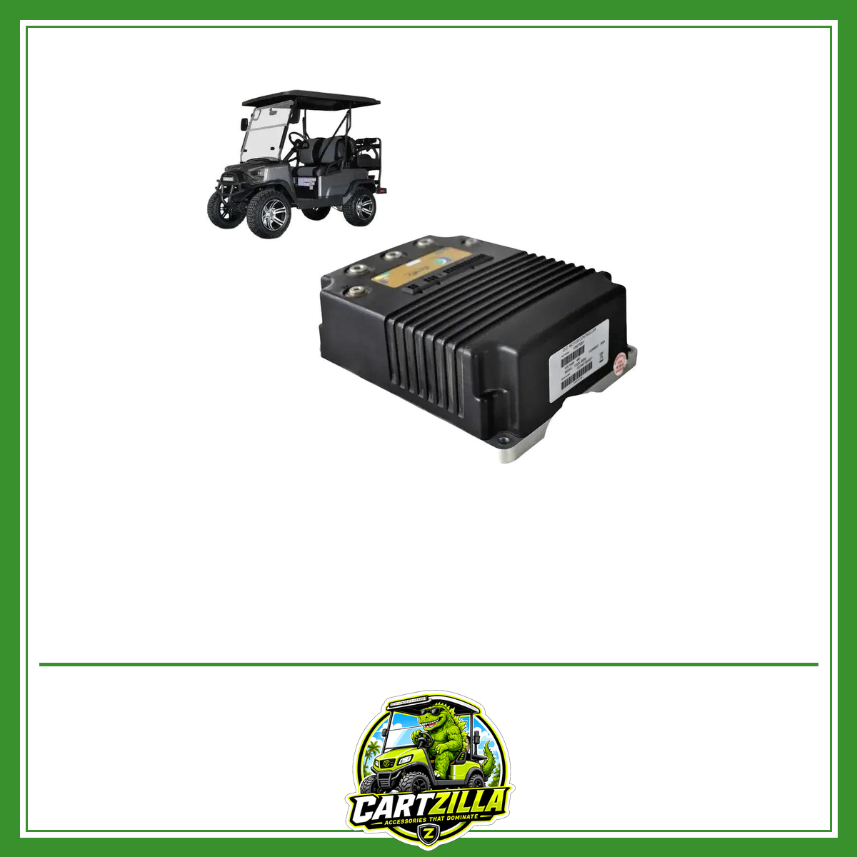 48V 500A Golf Cart Motor Controller for Club Car Carryall 500–900 & Transporter (2014+) – Curtis 1520L-5550-Cartzilla LLC