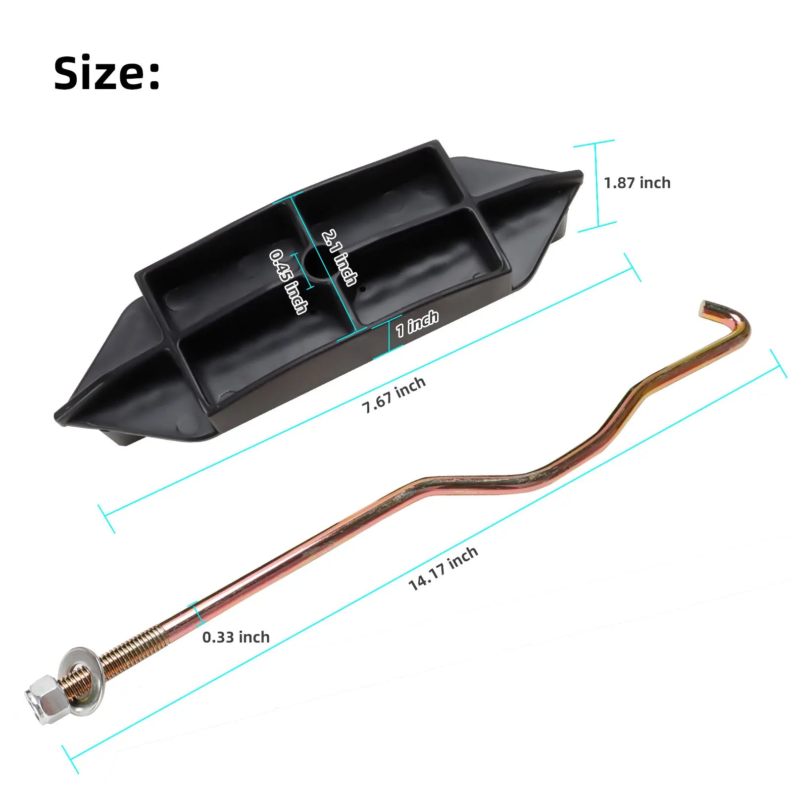 48V Battery Hold Down Plate w/Rods Fit | Club Car 2004-2009 | 48V-Cartzilla Golf Cart Parts &amp; Accessories