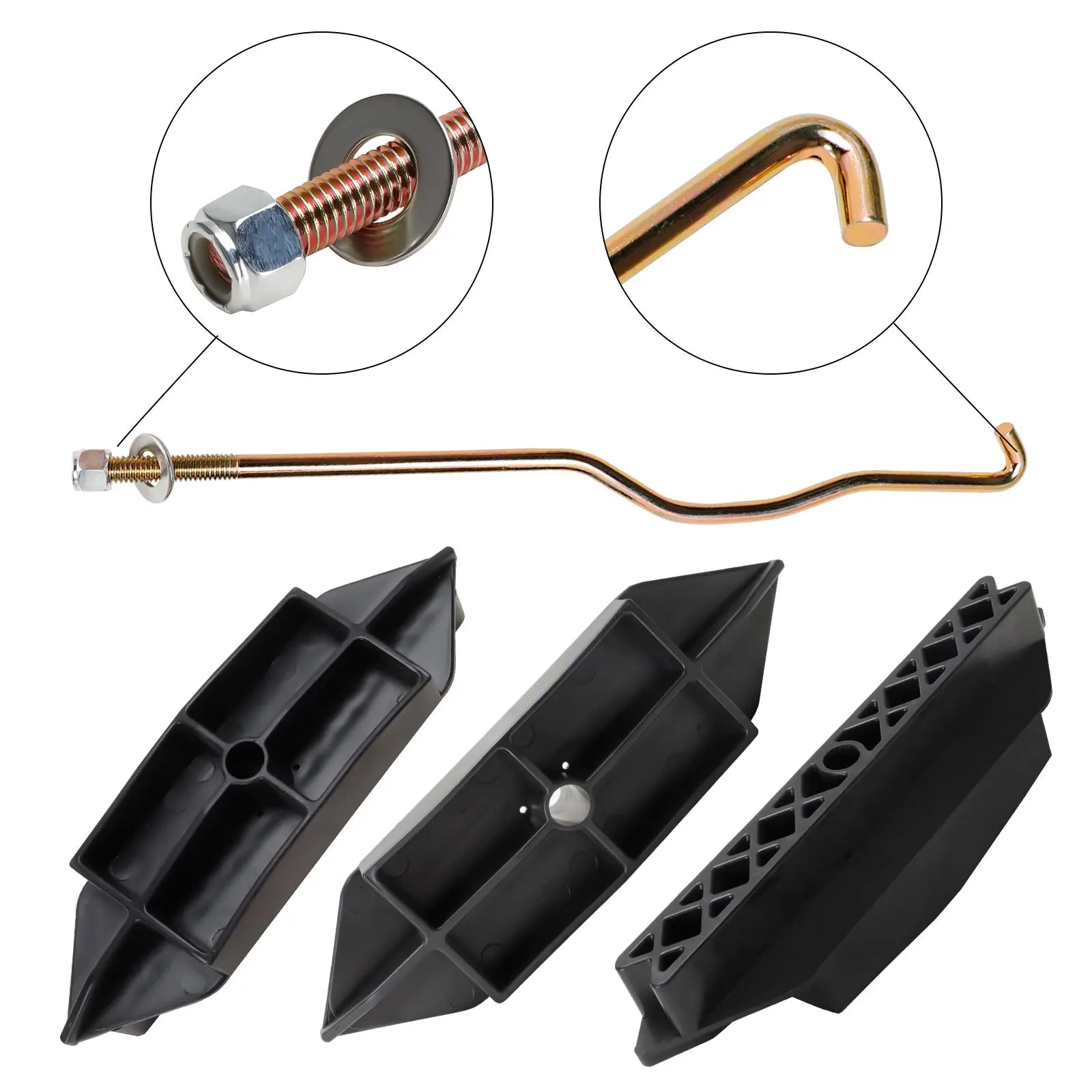 48V Battery Hold Down Plate w/Rods Fit | Club Car 2004-2009 | 48V-Cartzilla Golf Cart Parts &amp; Accessories