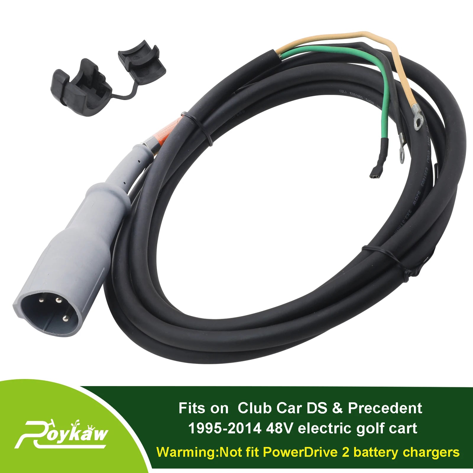 48V Charger Plug Cord | Club Car 1995-2014 | 48V-Cartzilla Golf Cart Parts &amp; Accessories