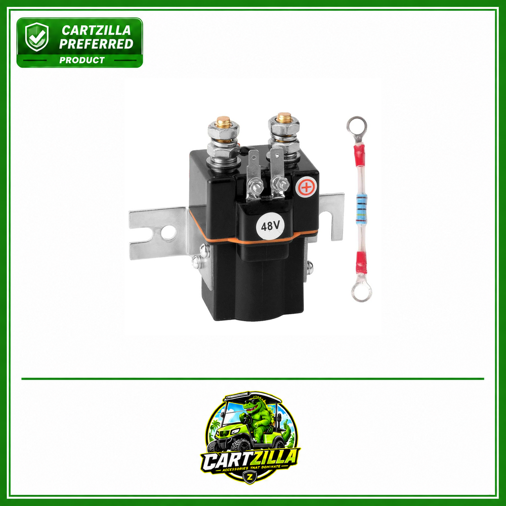 48V Solenoid with Resistor Assembly Fit | Club Car | 48V-Cartzilla Golf Cart Parts &amp; Accessories