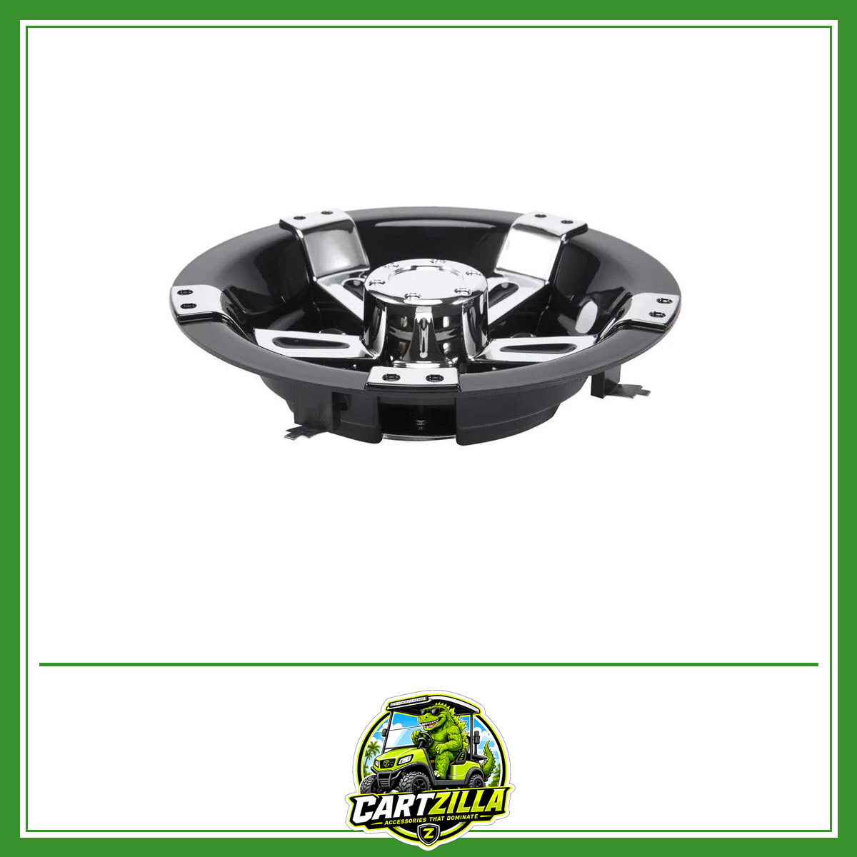 8" 5-Spoke Chrome Golf Cart Wheel Hub Cap – Fits EZGO, Club Car & Yamaha-Cartzilla LLC