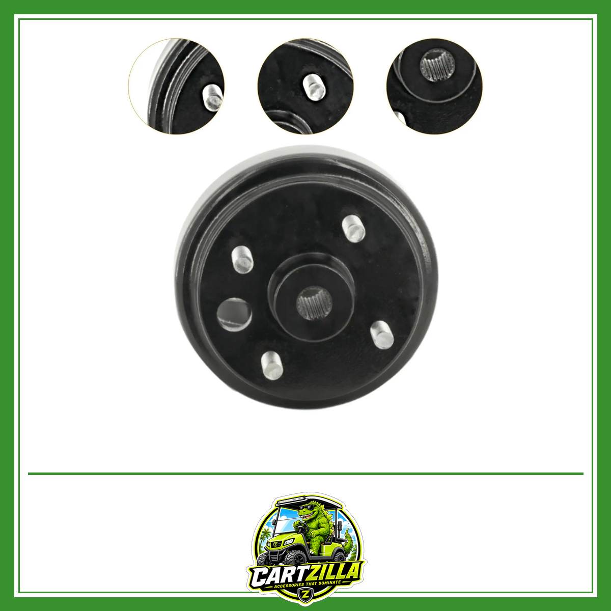 Brake Drum 21807 G1 Premium Replacement Part for Golf Cart EZGO TXT RXV Heavy Duty Rear Wheel Braking System Cart Accessories-Brake Drum-Cartzilla LLC