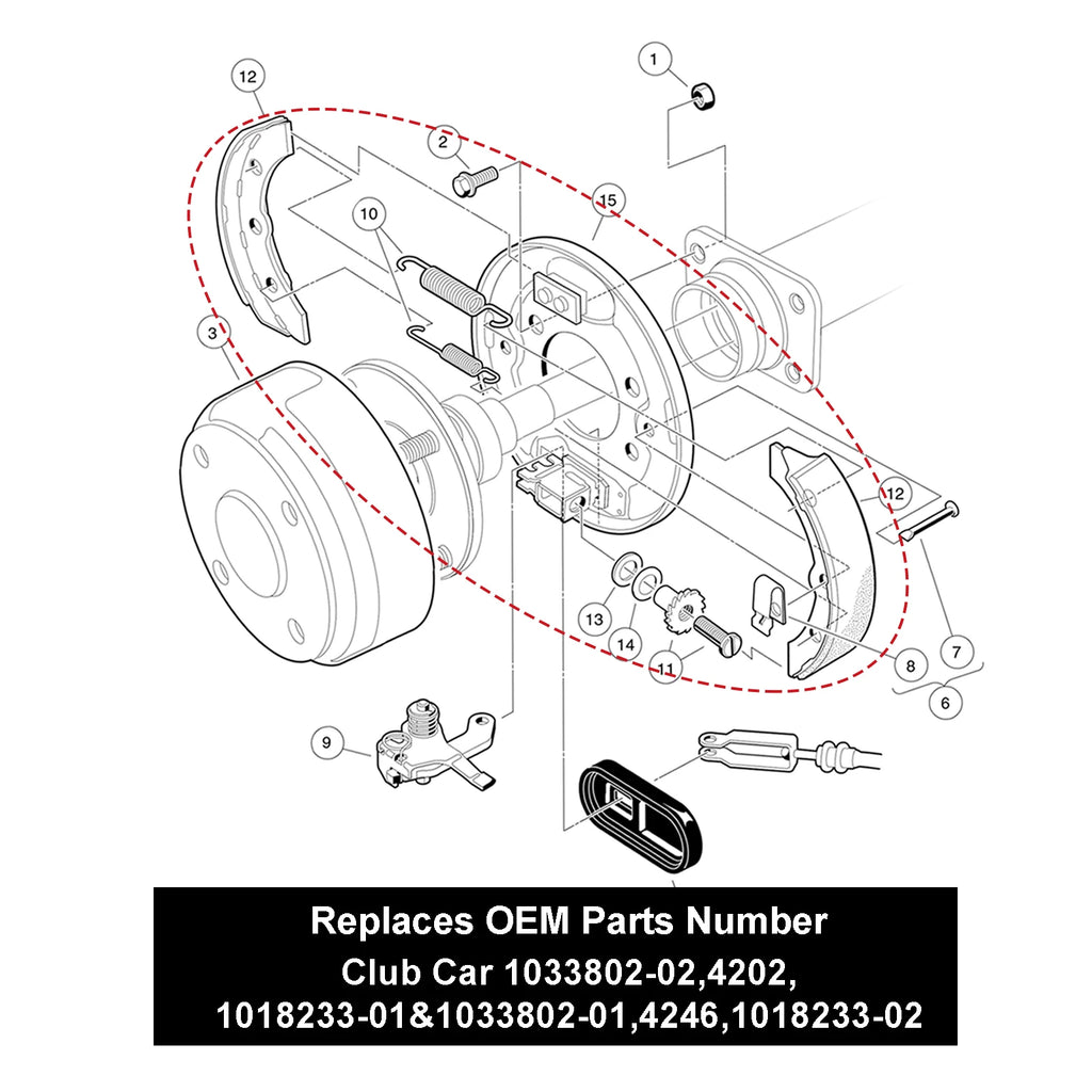 Club Car Brake Assembly/Rear Brake Cluster | Club Car-Cartzilla Golf Cart Parts &amp; Accessories