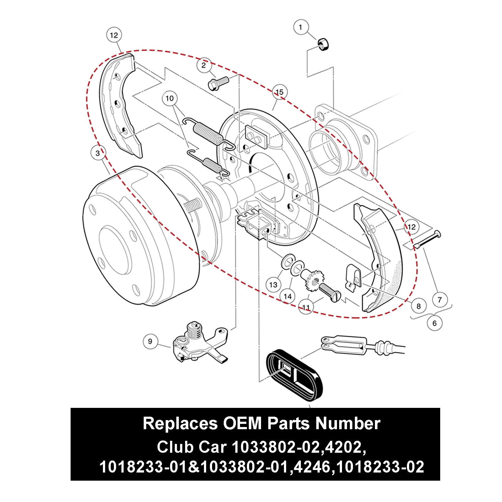 Club Car Brake Assembly/Rear Brake Cluster | Club Car-Cartzilla Golf Cart Parts &amp; Accessories