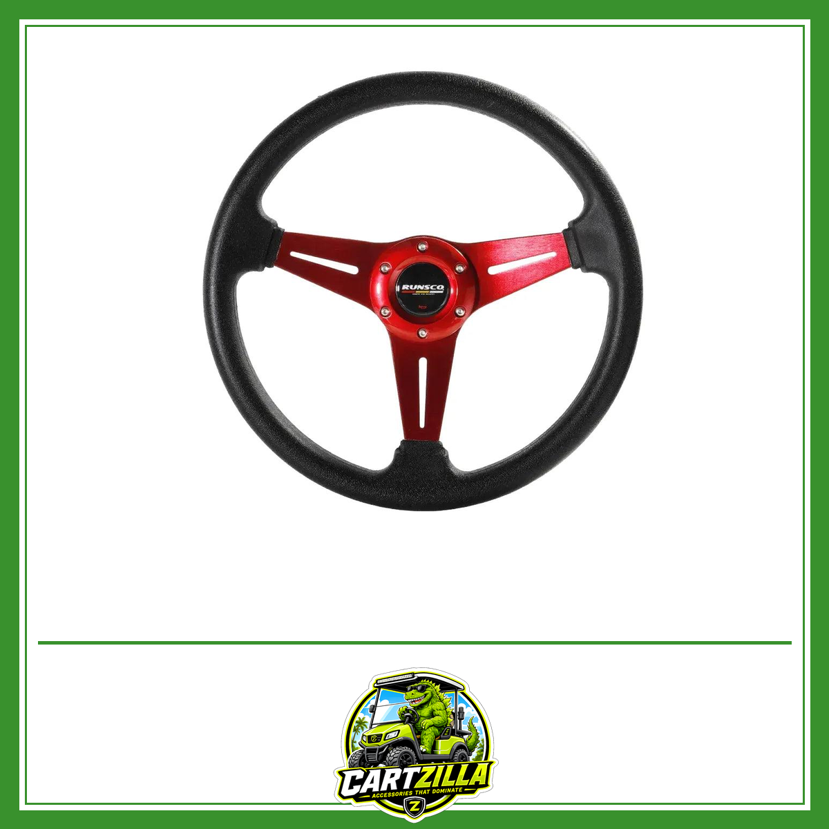 Club Car DS 30-Tooth Replacement Steering Wheel – Direct Fit, Black-Golf Cart Steering Wheel-Cartzilla LLC