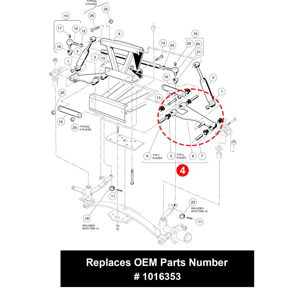 Delta A-Plate Sub Assembly Control Arm | Club Car-Cartzilla Golf Cart Parts &amp; Accessories