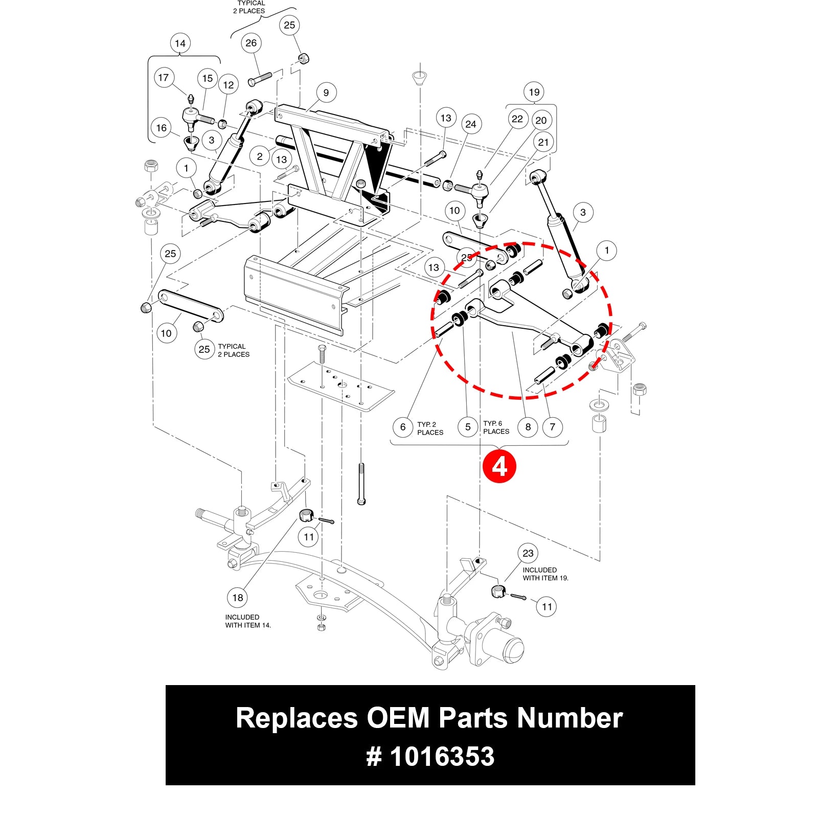 Delta A-Plate Sub Assembly Control Arm | Club Car-Cartzilla Golf Cart Parts &amp; Accessories