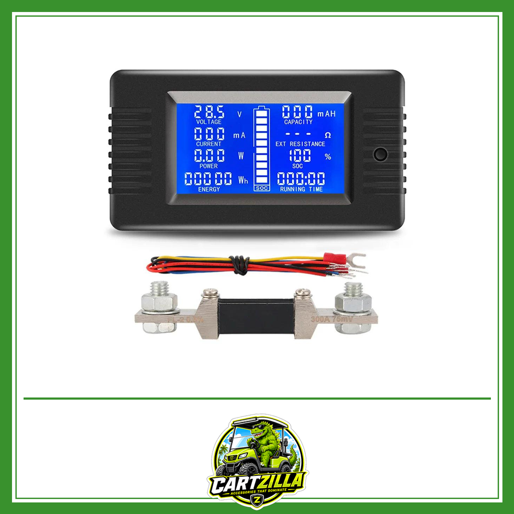 Digital Golf Cart Battery Tester with Shunt-Cartzilla LLC