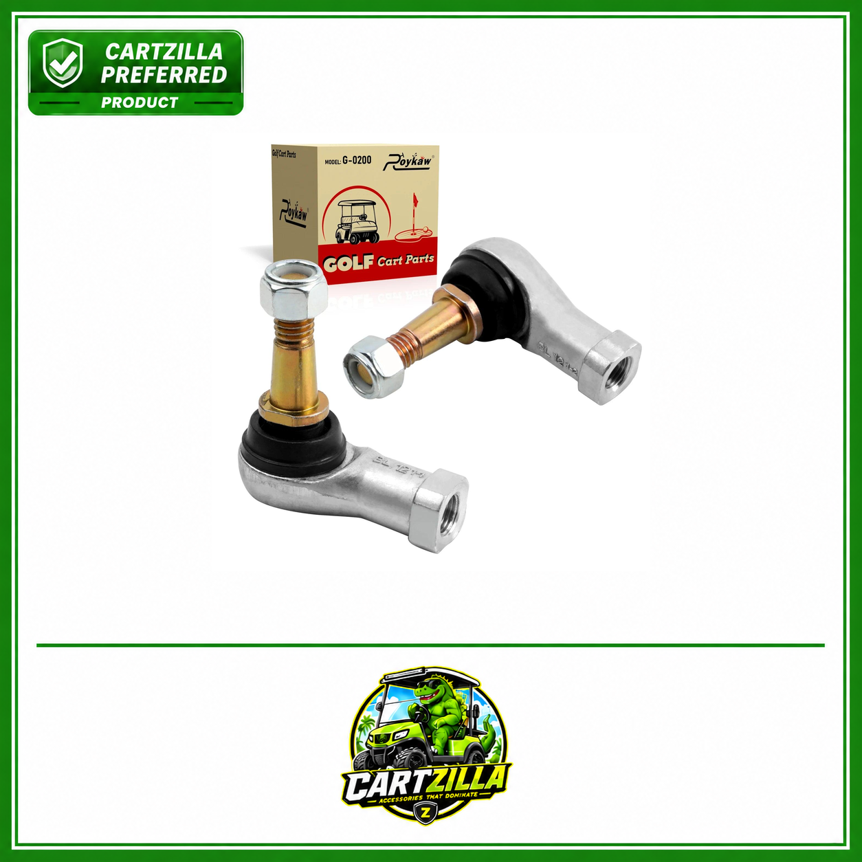 EZGO Tie Rod Ends Ball Joint Right & Left Threads Kit | EZGO-Cartzilla Golf Cart Parts &amp; Accessories