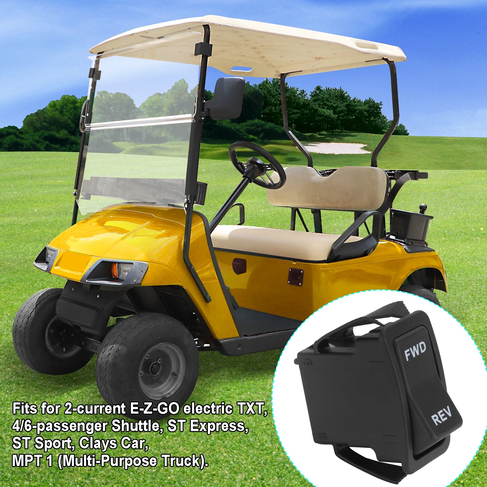 Forward Reverse Rocker Switch | EZGO | 48V-Cartzilla Golf Cart Parts &amp; Accessories
