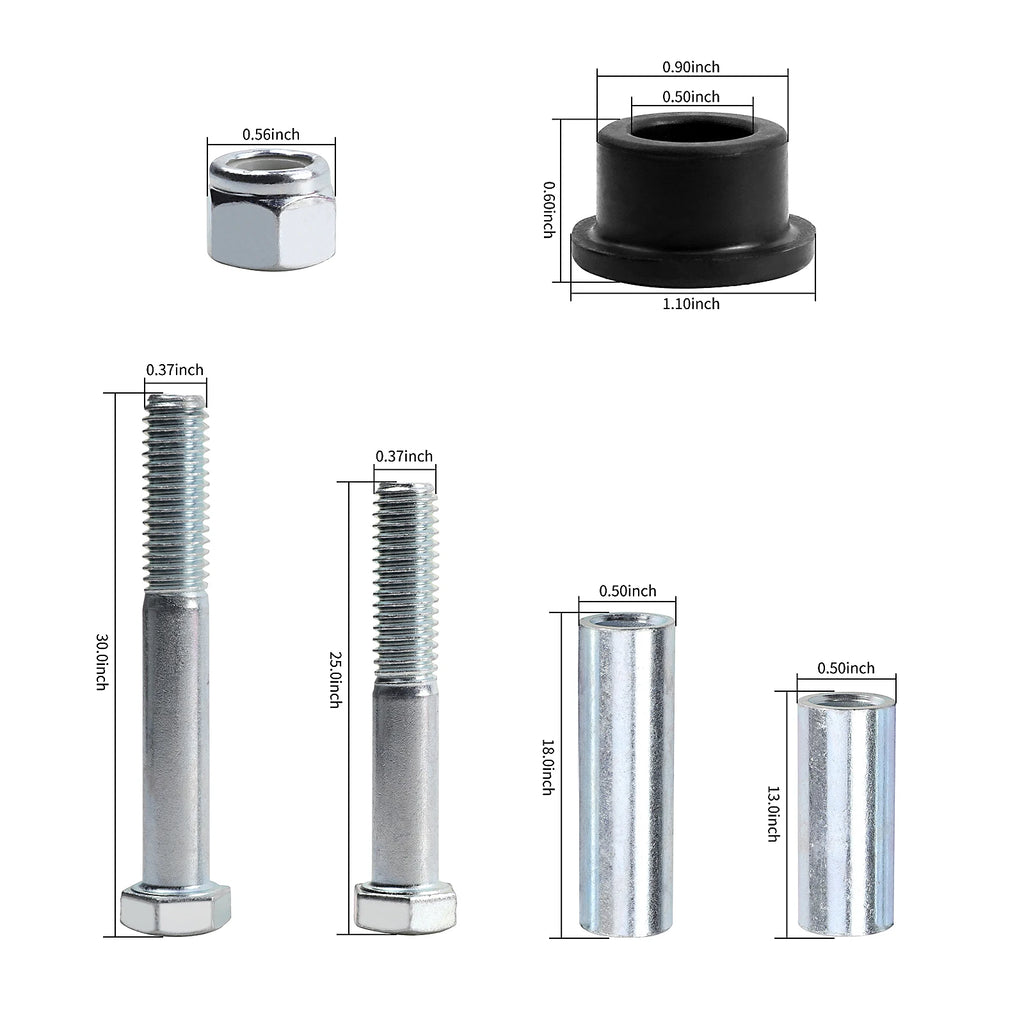 Front Leaf Spring & Upper A arm Bushing Sleeve Kit with Bolts | Club Car-Cartzilla Golf Cart Parts &amp; Accessories