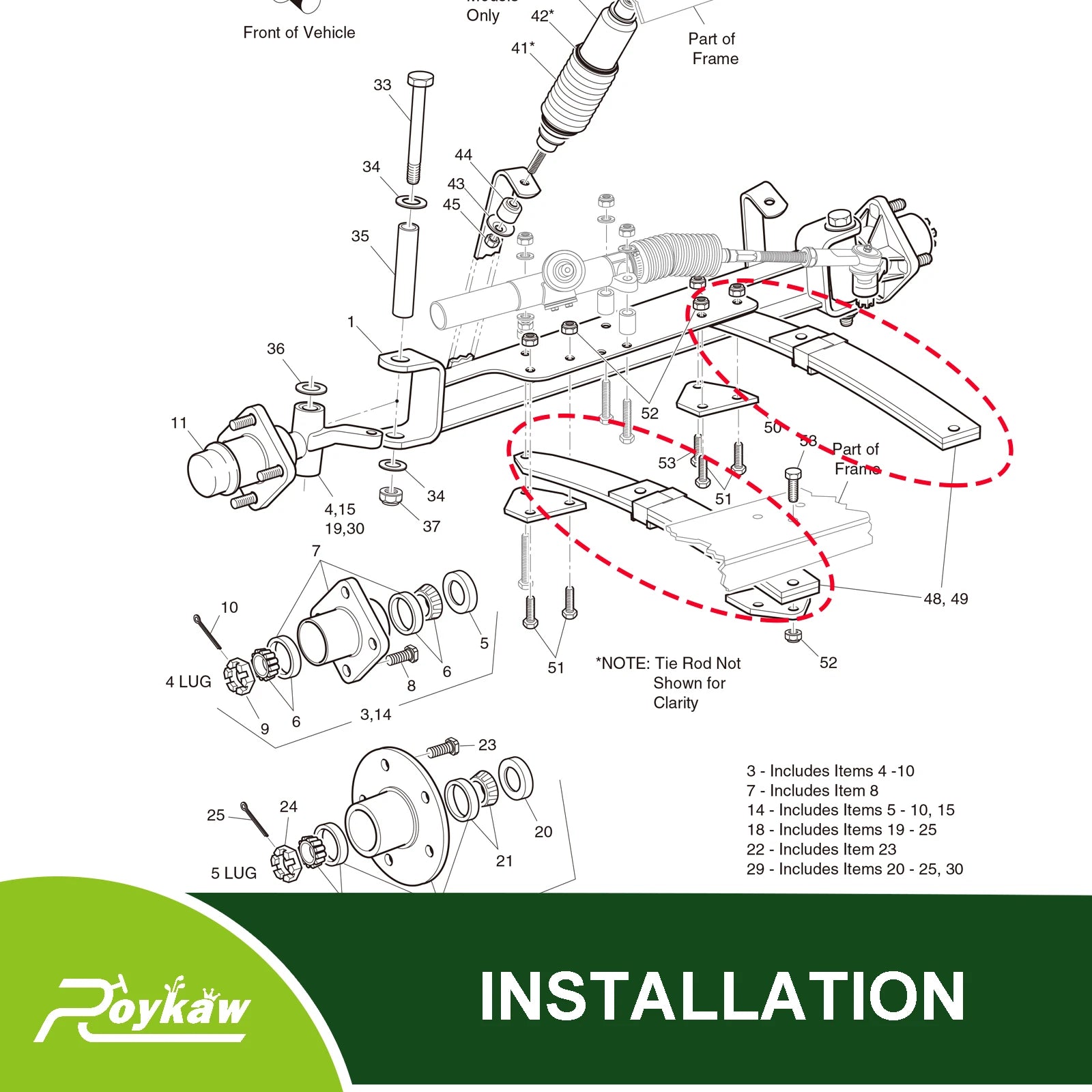 Front Leaf Springs | EZGO 2001-2003-Cartzilla Golf Cart Parts &amp; Accessories
