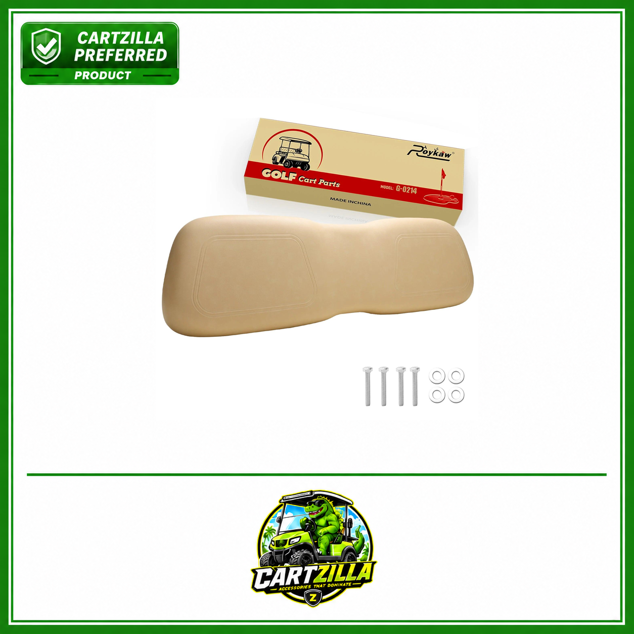 Front Seat Back Cushion Assembly Compatible | Club Car-Cartzilla Golf Cart Parts &amp; Accessories