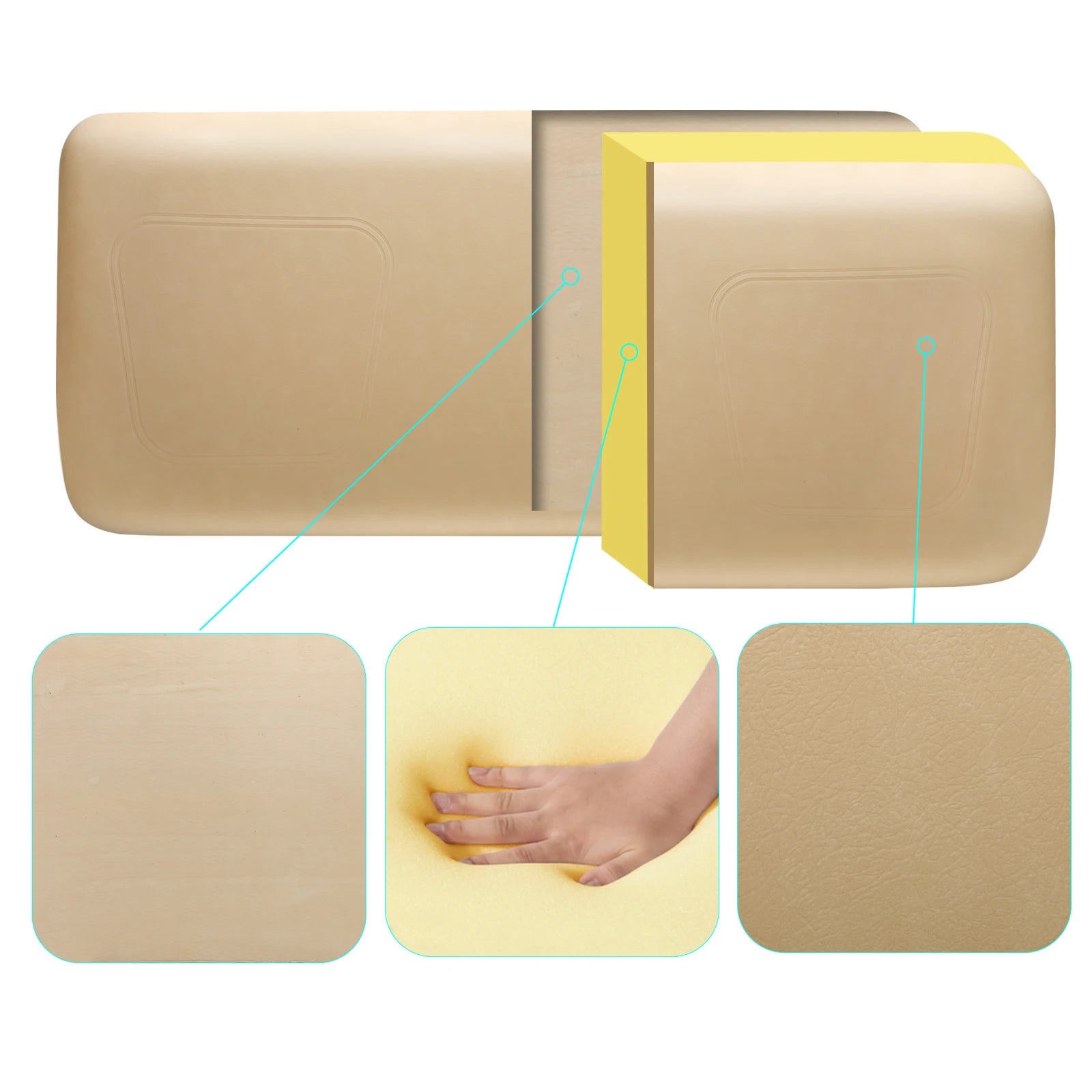 Front Seat Bottom Cushion Assembly Compatible | Club Car-Cartzilla Golf Cart Parts &amp; Accessories