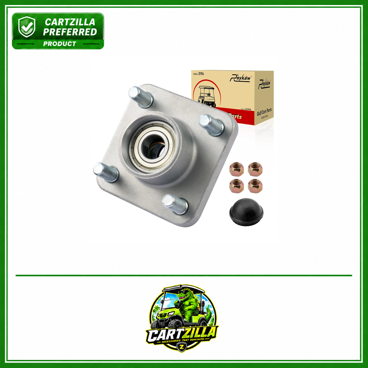 Front Wheel Hub Assembly w/ Bearing Fit | Yamaha G2/G8/G9/G14/G16/G19/G22/G29 Drive-Cartzilla Golf Cart Parts &amp; Accessories