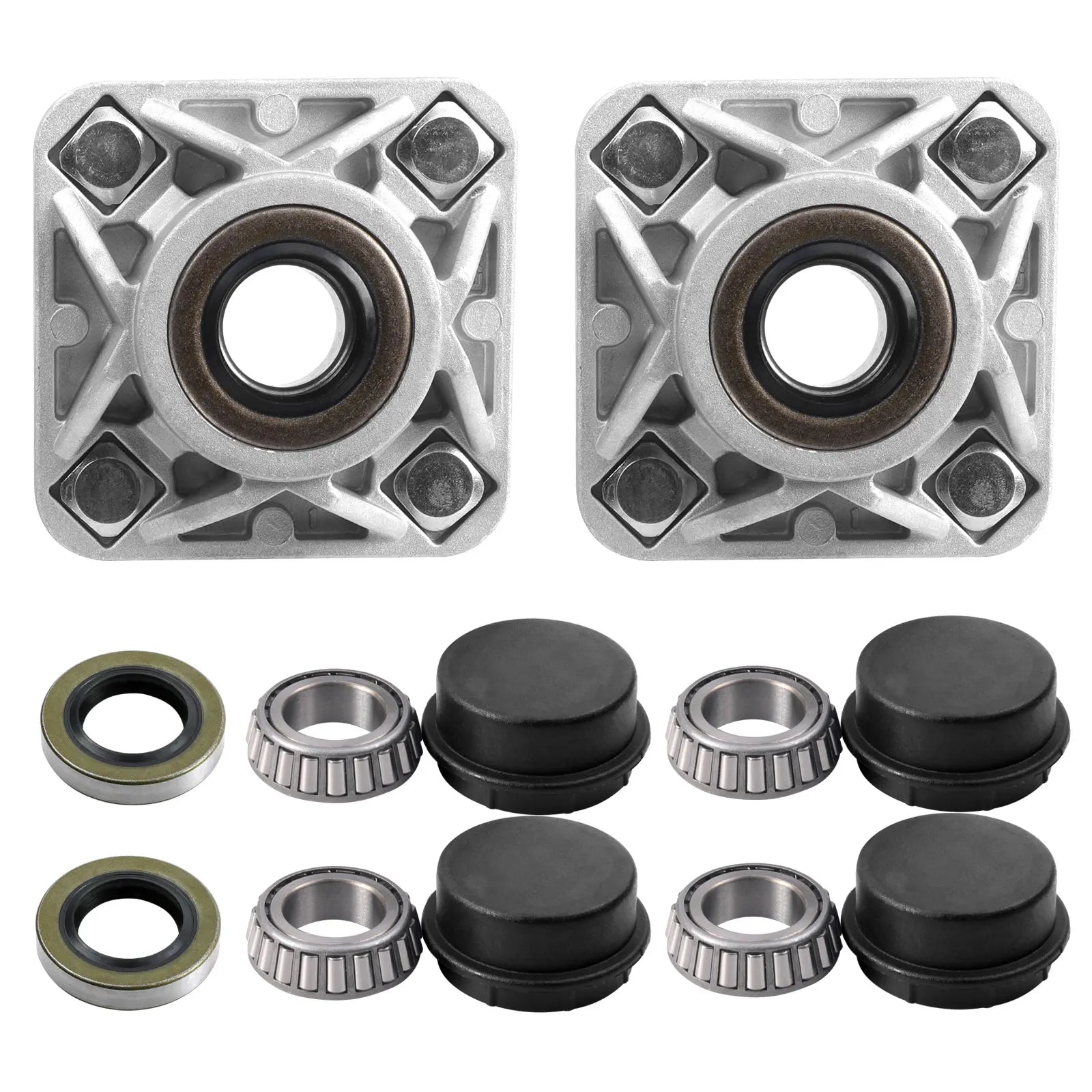 Front Wheel Hub Bearing Assembly w/Dust Caps/Oil Seals/Bearings | EZGO-Cartzilla Golf Cart Parts &amp; Accessories