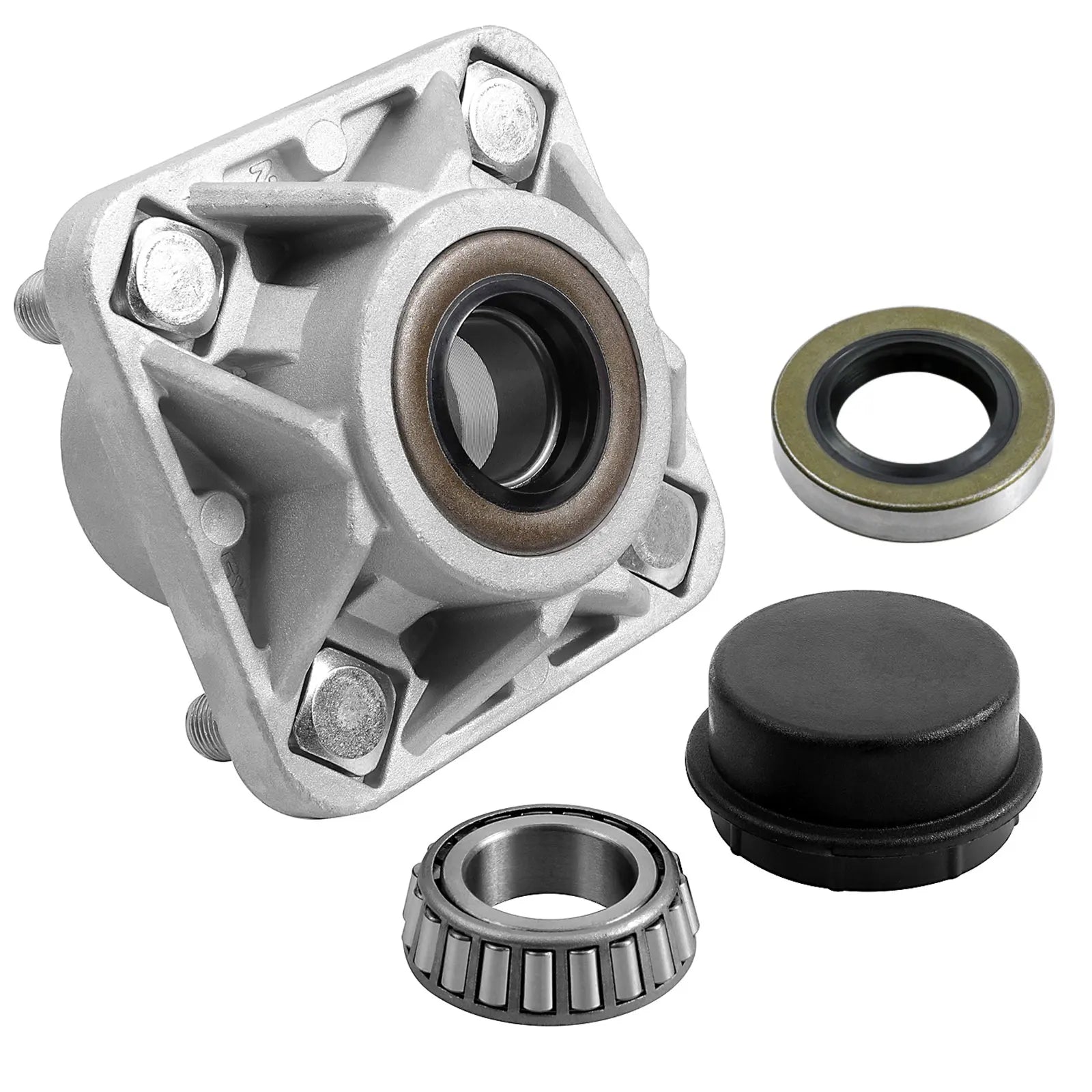 Front Wheel Hub Bearing Assembly w/Dust Caps/Oil Seals/Bearings | EZGO-Cartzilla Golf Cart Parts &amp; Accessories