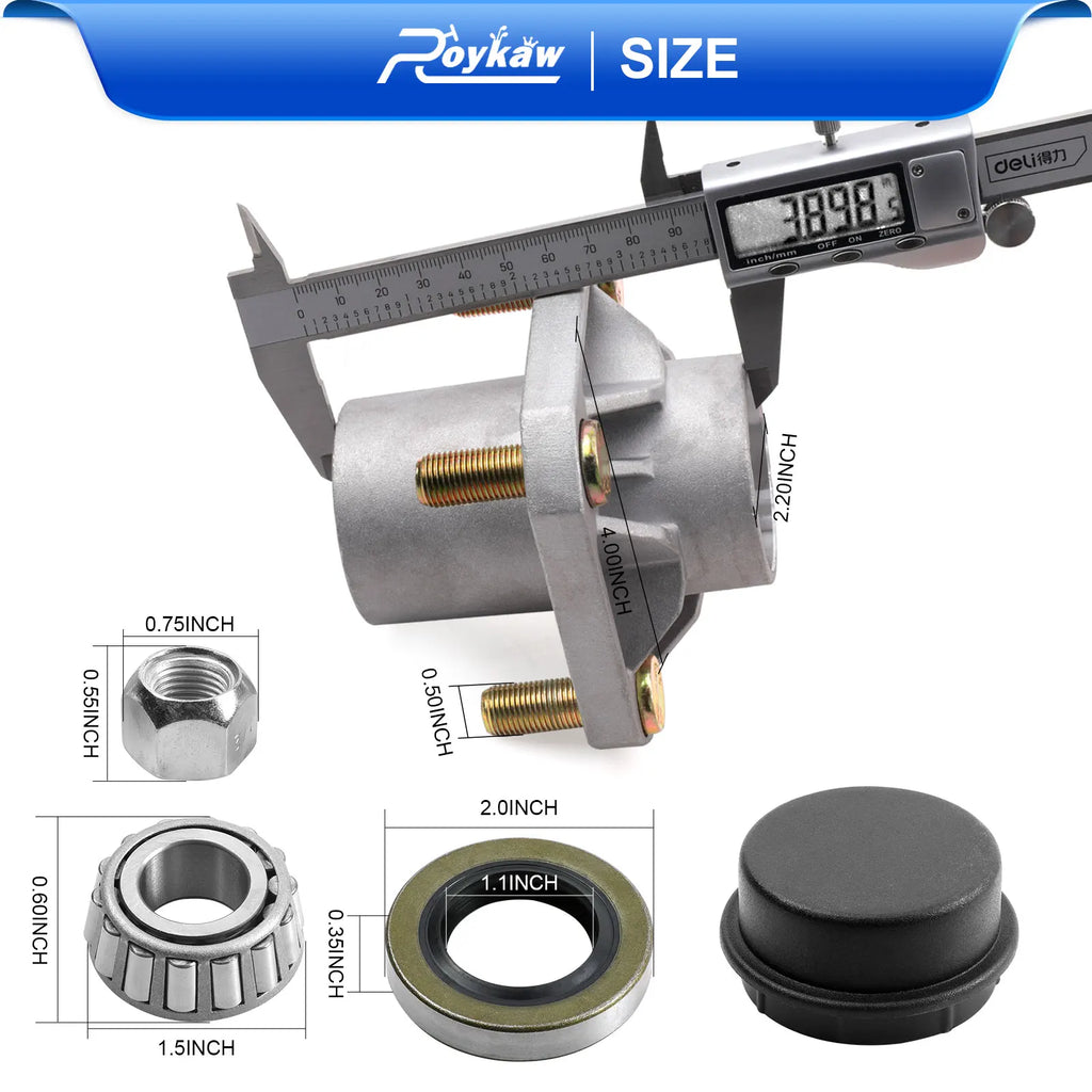 Front Wheel Hub Bearing w/Dust Caps & Bearings | Club Car-Cartzilla Golf Cart Parts &amp; Accessories