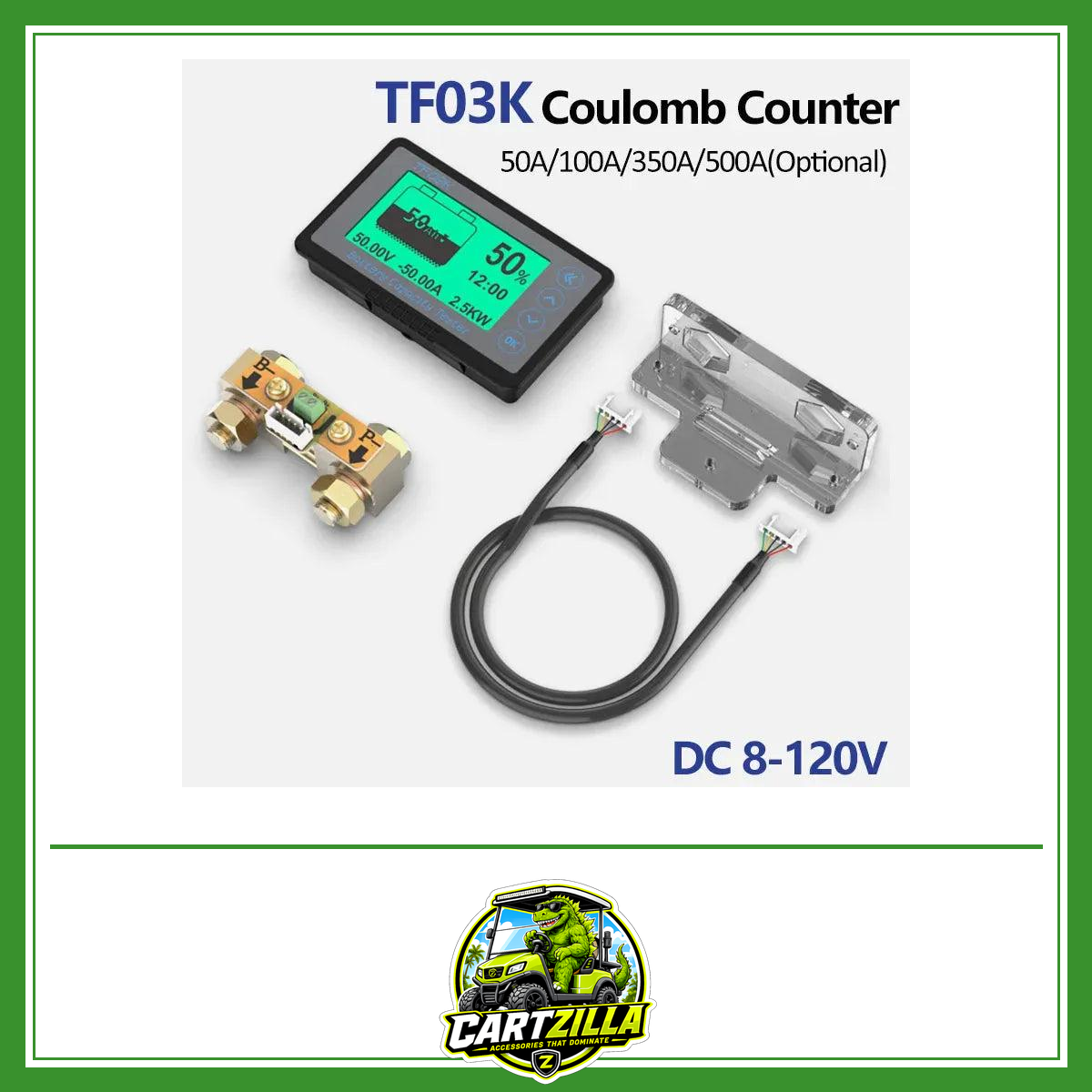 Golf Cart Battery Capacity Tester with Coulomb Counter-Cartzilla LLC
