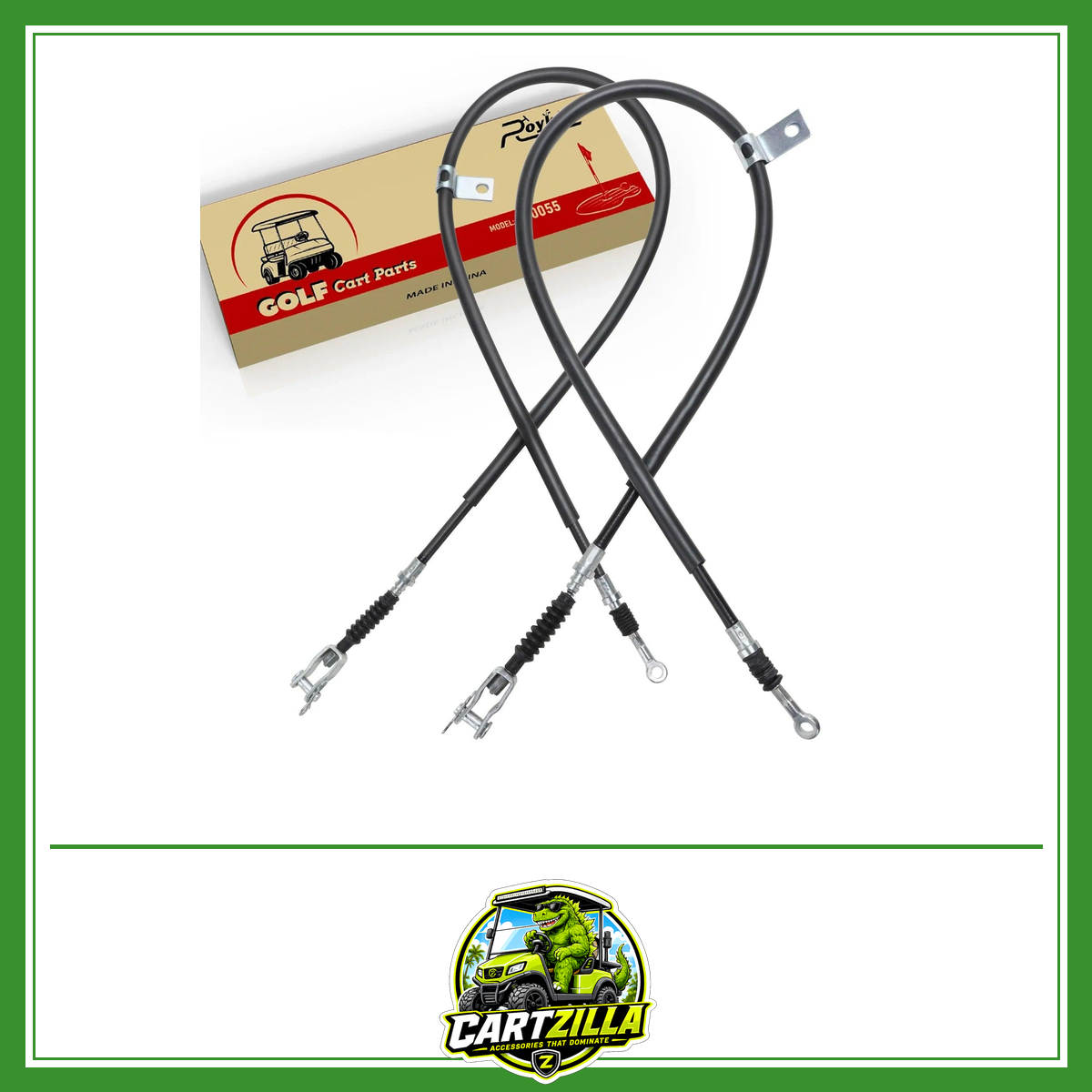 Golf Cart Brake Cable Set for Yamaha G8/G14/G16/G19 Driver & Passenger Side OEM# JF2-F6351-10 JF2-F6341-00-Brake Cable-Cartzilla LLC
