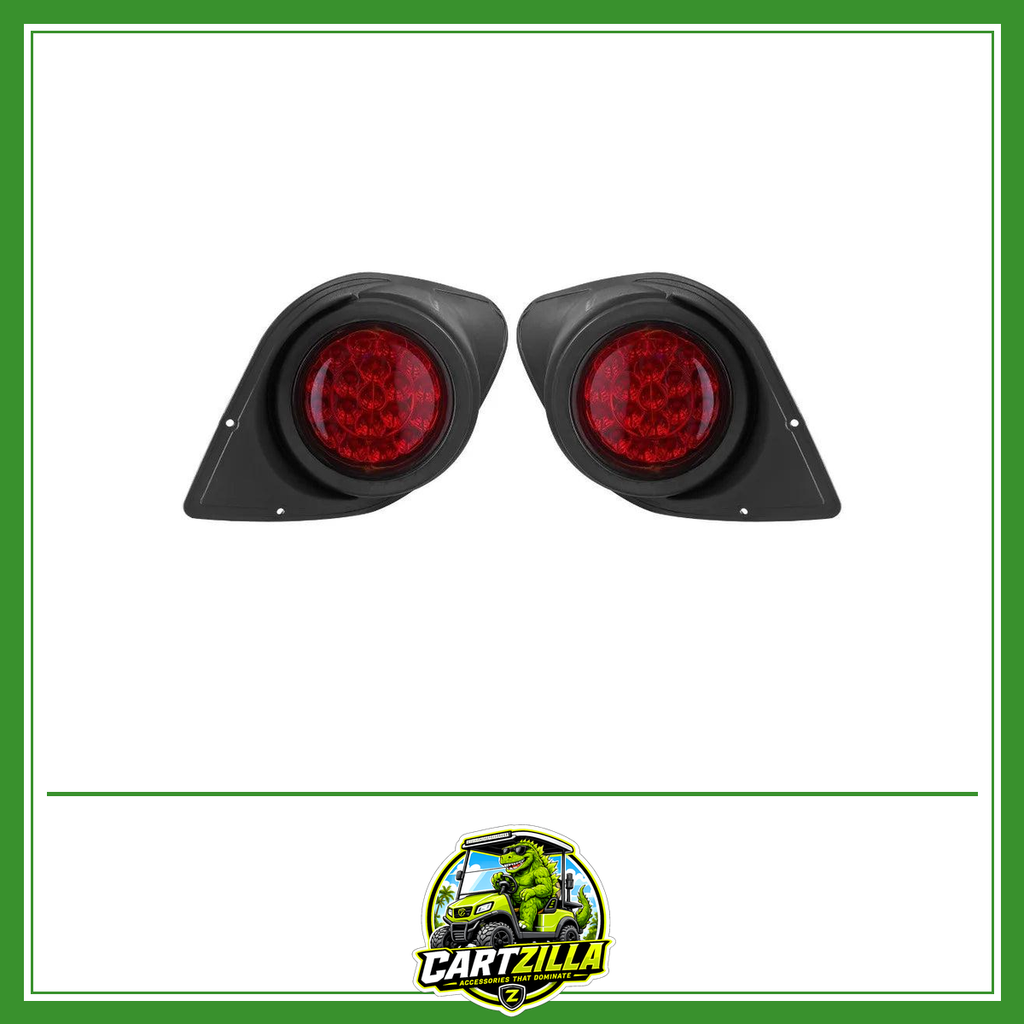 Golf Cart Light Kit 12 Volt Street Legal LED Headlight Taillight with Wiring Harness Turn Signals Hazard Light Switch Horn Brak-Golf Cart Light Kit-Cartzilla LLC