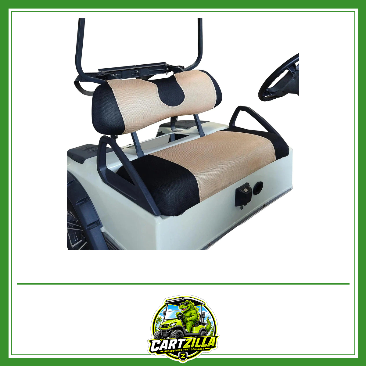 Golf Cart Seat Cover Set – Breathable Mesh Cushion Cover for Club Car, EZGO & Yamaha-Cartzilla LLC