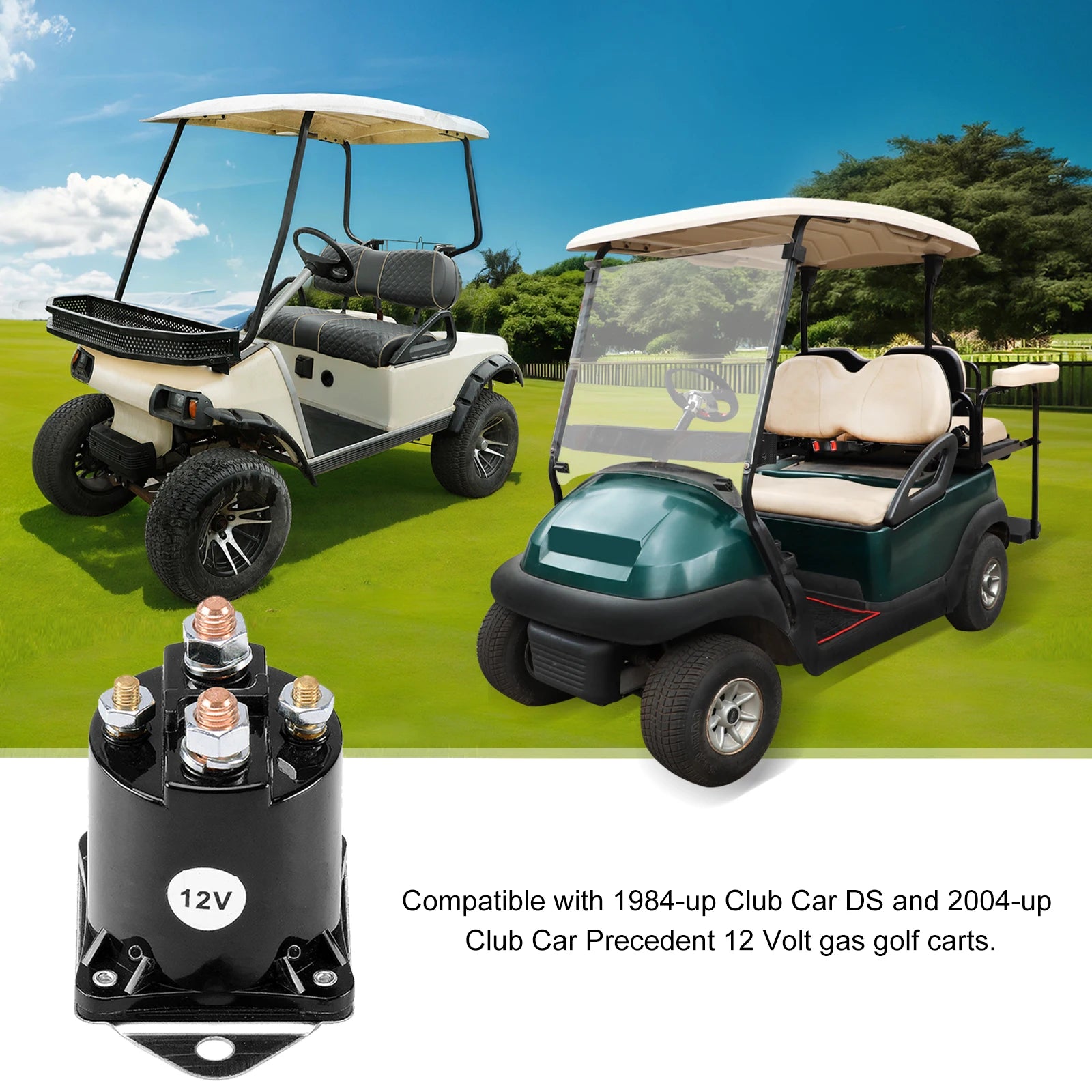 Golf Cart Solenoid Relay | Club Car Precedent/DS 1984-Up-Cartzilla Golf Cart Parts &amp; Accessories