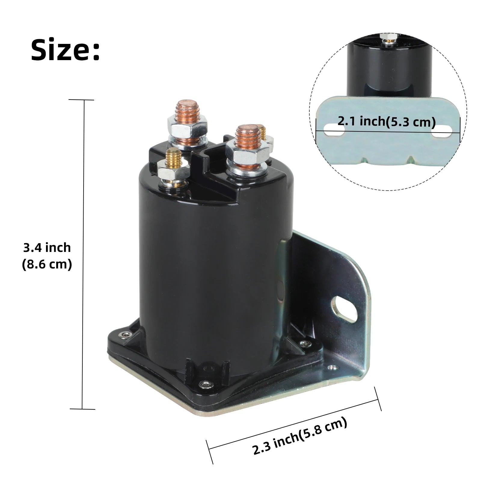 Golf Cart Solenoid Relay | Yamaha G2/G8/G9/G11/G14/G16/G20 1985-Up | 12V 200A-Cartzilla Golf Cart Parts &amp; Accessories