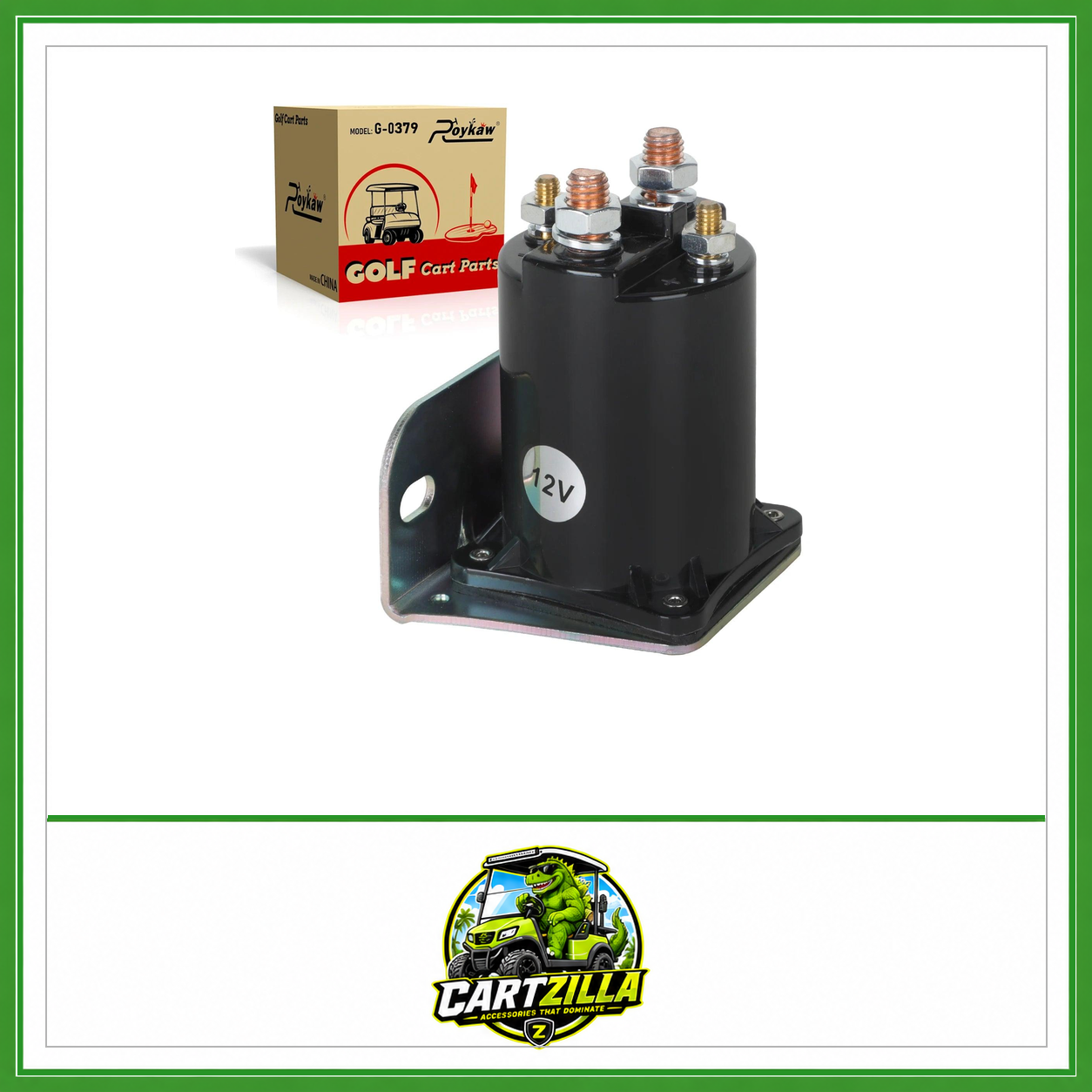 Golf Cart Solenoid Relay | Yamaha G2/G8/G9/G11/G14/G16/G20 1985-Up | 12V 200A-Cartzilla Golf Cart Parts &amp; Accessories