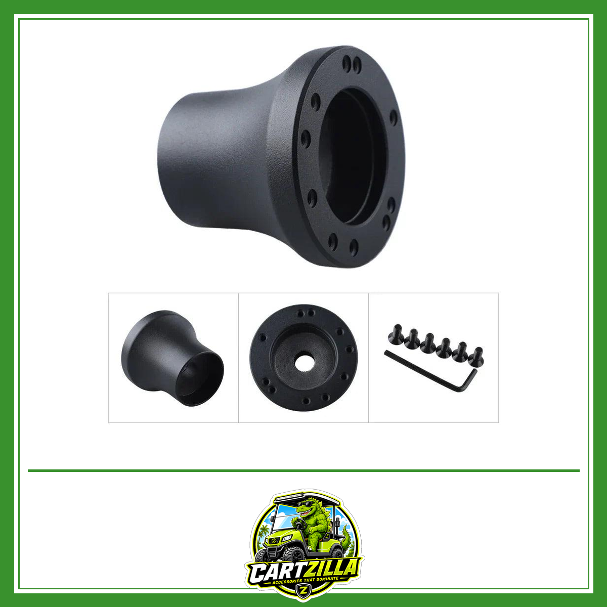 Golf Cart Steering Wheel Adapter 5/6 Holes for Club Car DS, Club Car Precedent Golf Cart Parts-Steering Wheel Adapter-Cartzilla LLC