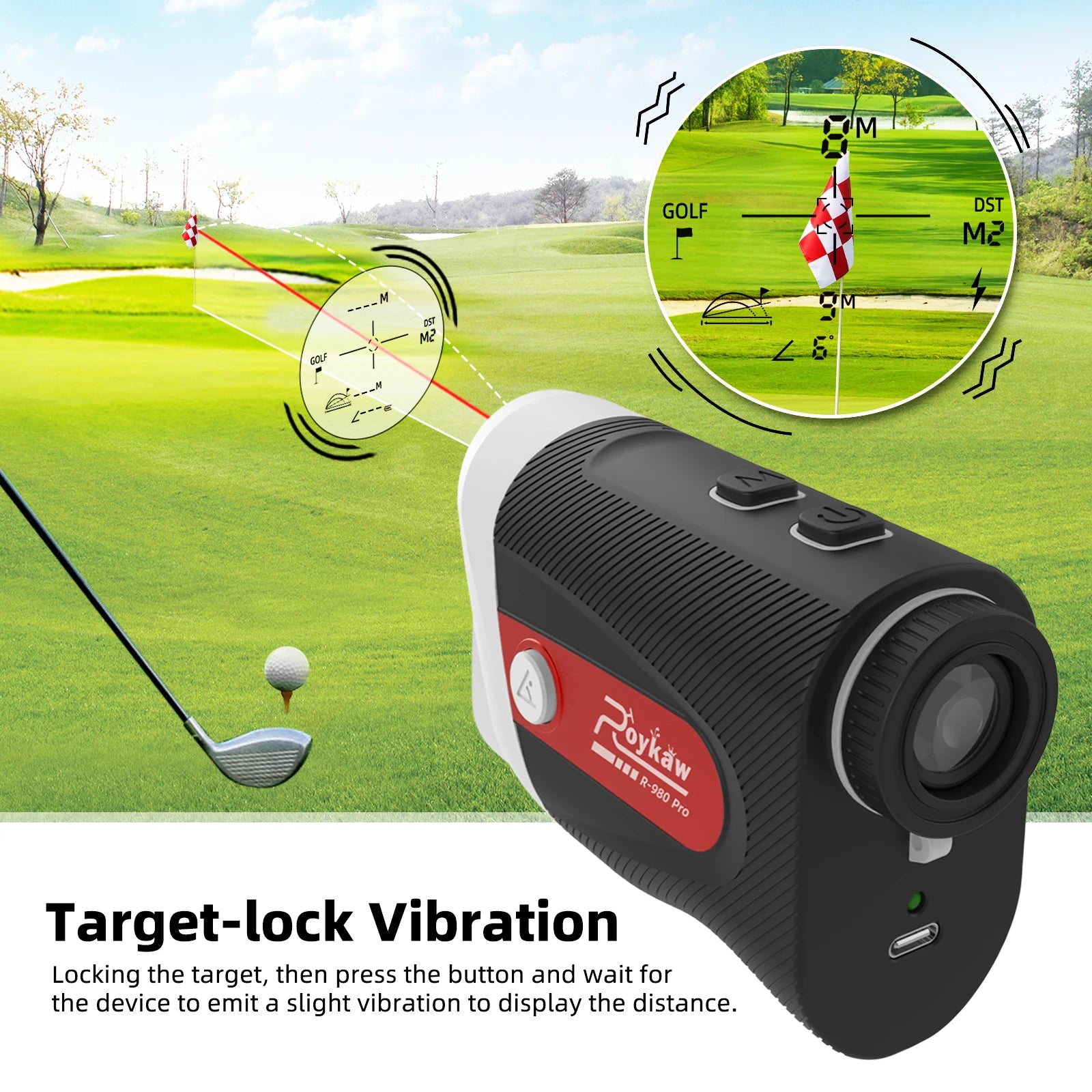 Golf Rangefinder with Slope | 1200 Yards | 7X-Cartzilla Golf Cart Parts &amp; Accessories