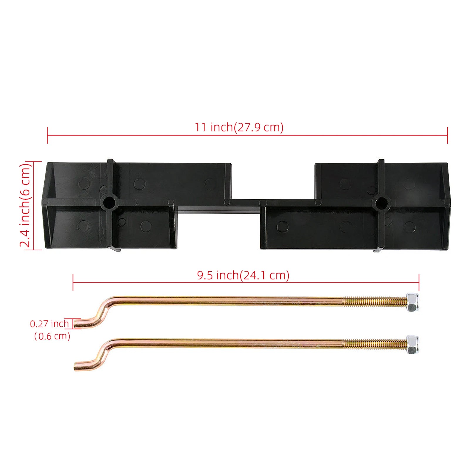 Hold Down Plate with Rods Kit | EZGO-Cartzilla Golf Cart Parts &amp; Accessories