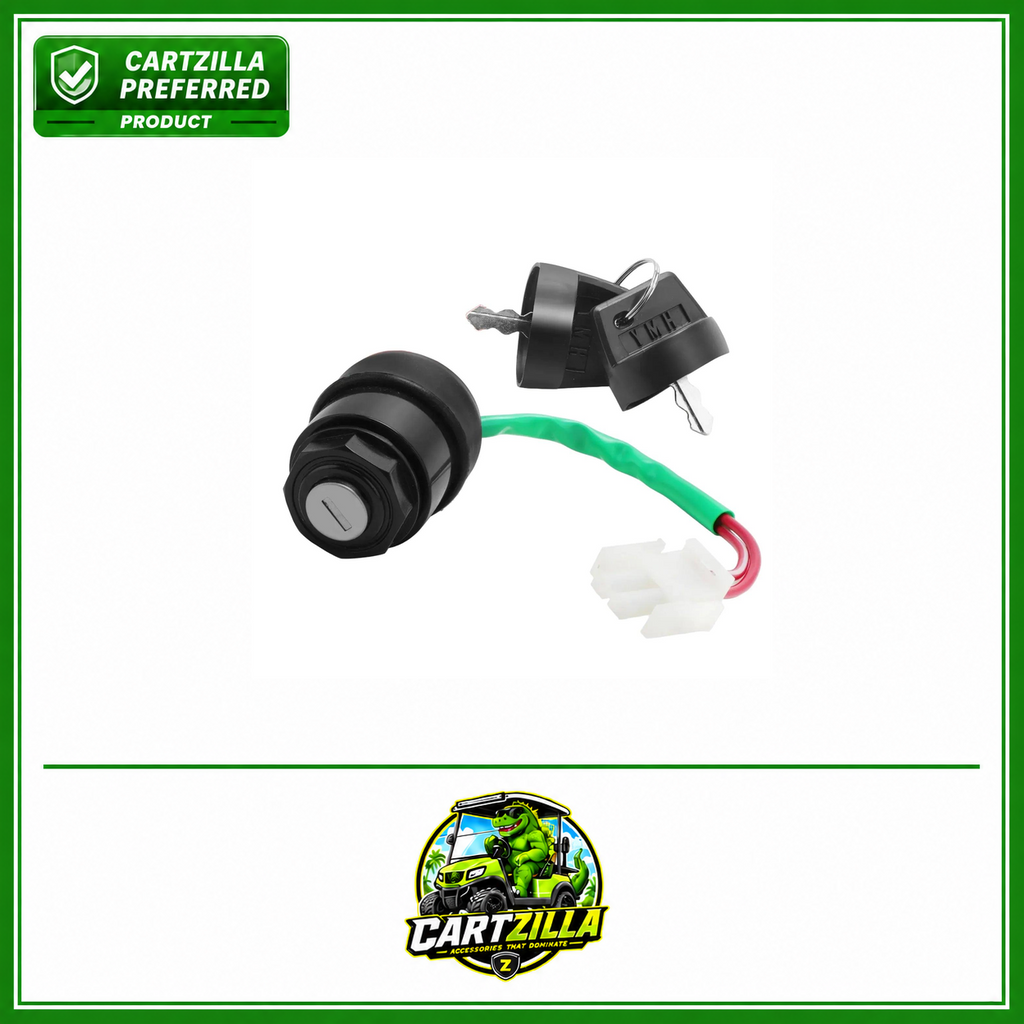 Ignition Key Switch Assembly | Yamaha G19 G22 OEM# JR1-82510-02-00-Cartzilla Golf Cart Parts &amp; Accessories