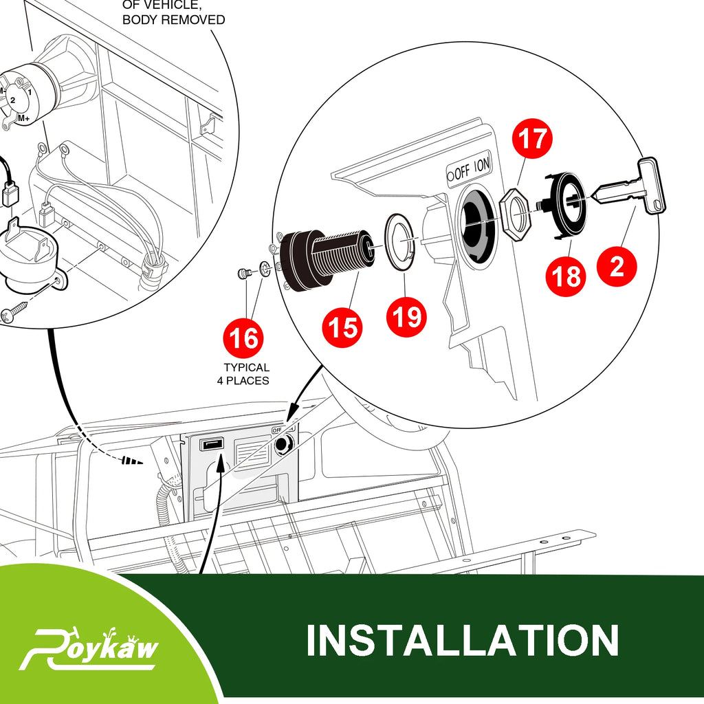 Ignition Switch and Key | Club Car-Cartzilla Golf Cart Parts &amp; Accessories