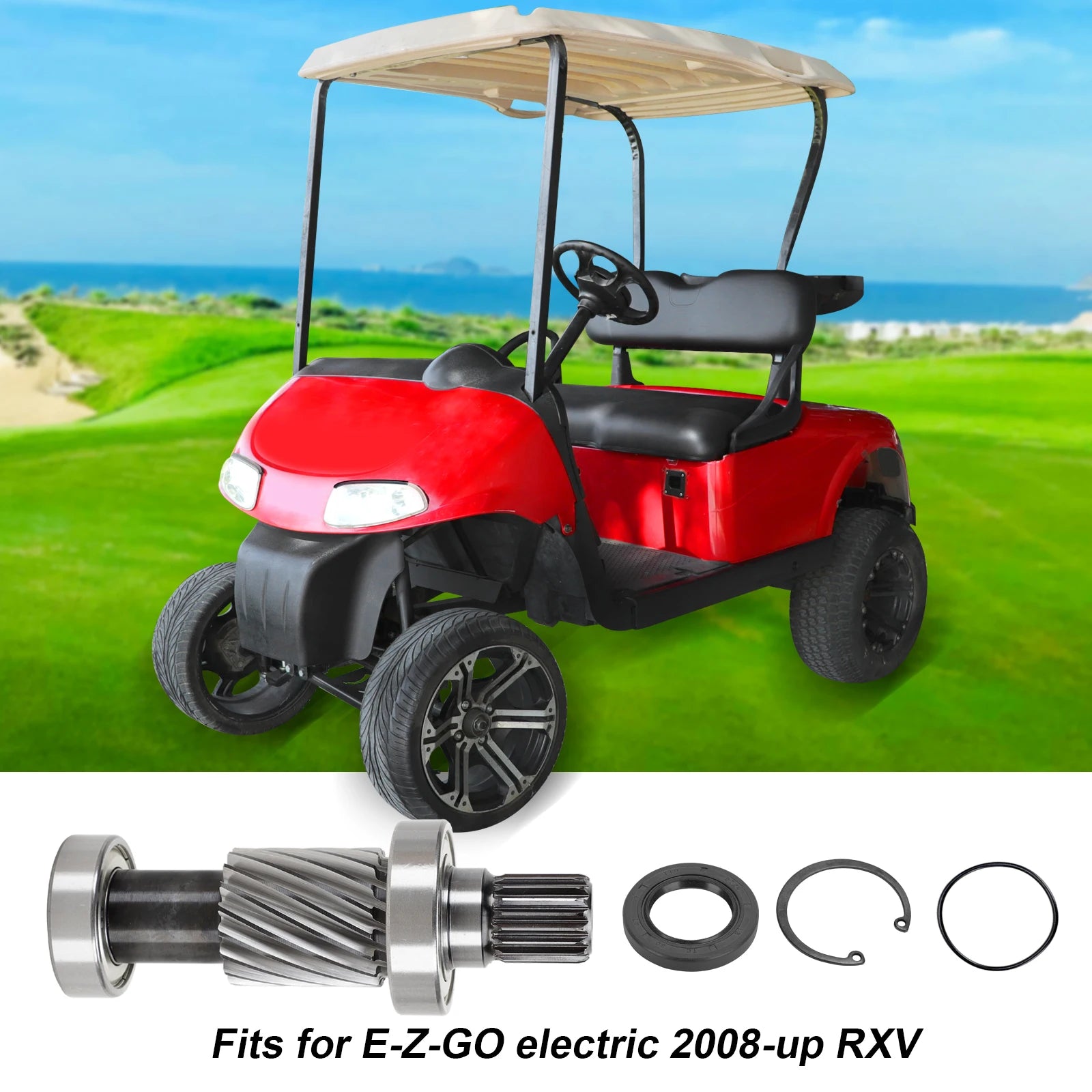 Input Shaft Kit,Clasp Spring, Oil Seal, O-Ring Seal | EZGO-Cartzilla Golf Cart Parts &amp; Accessories