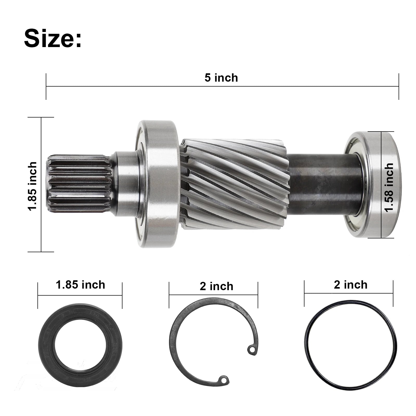Input Shaft Kit,Clasp Spring, Oil Seal, O-Ring Seal | EZGO-Cartzilla Golf Cart Parts &amp; Accessories